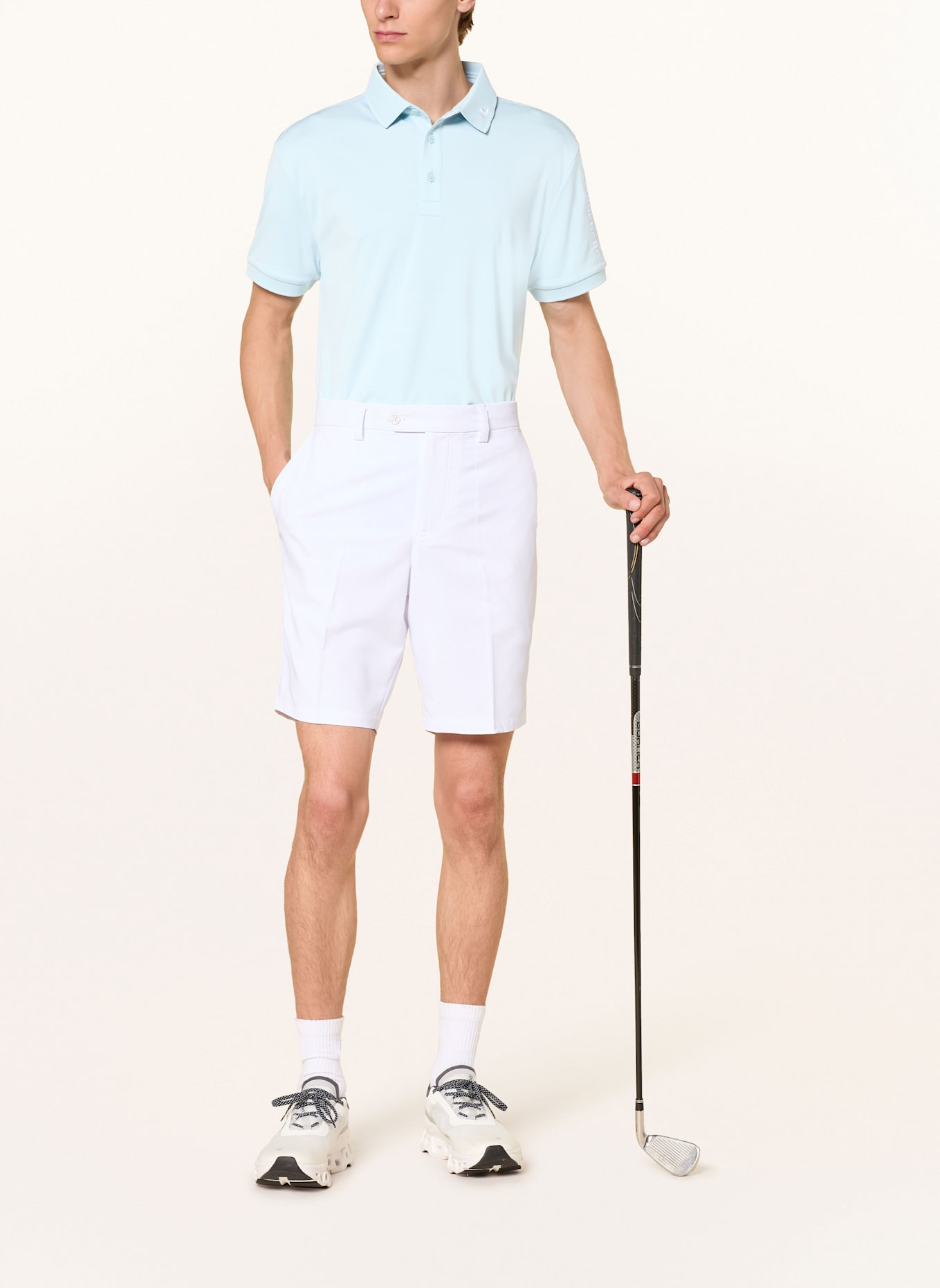 J.LINDEBERG Performance polo shirt: LIGHT BLUE