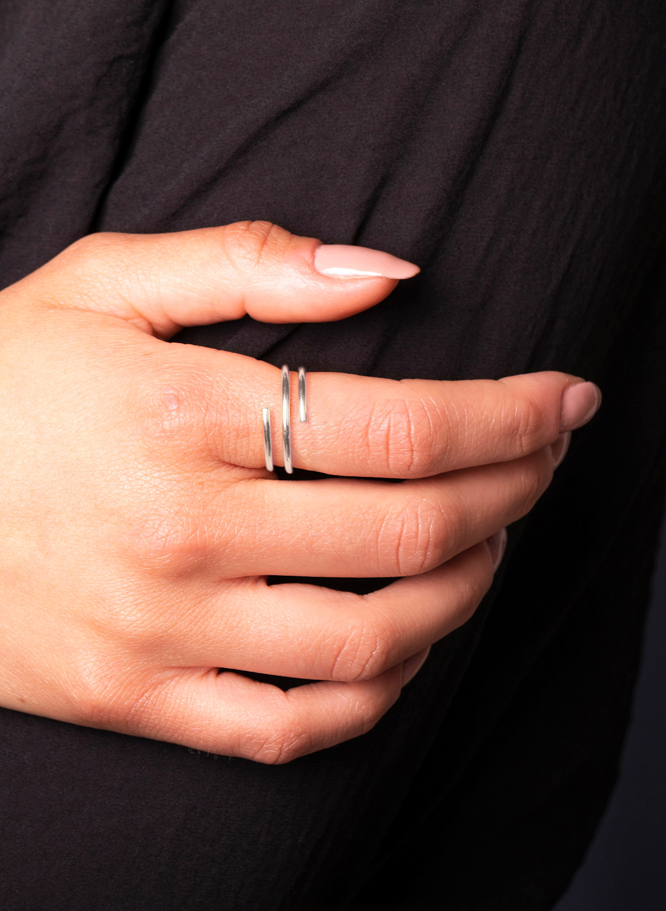 ariane ernst Prsten SPIRAL RING NO.2: STŘÍBRNÁ