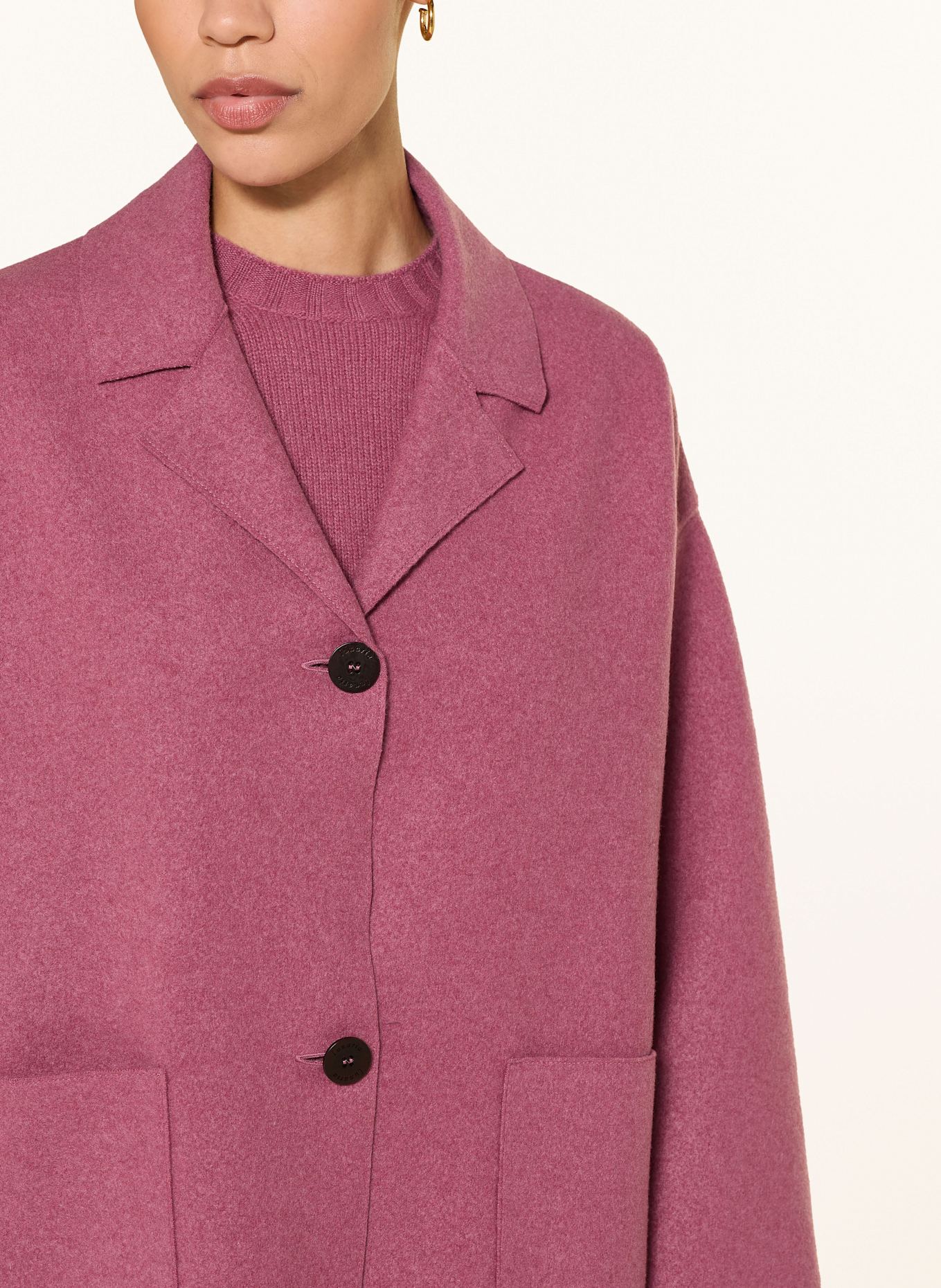 lunaria cashmere Bunda z kašmíru: RŮŽOVÁ