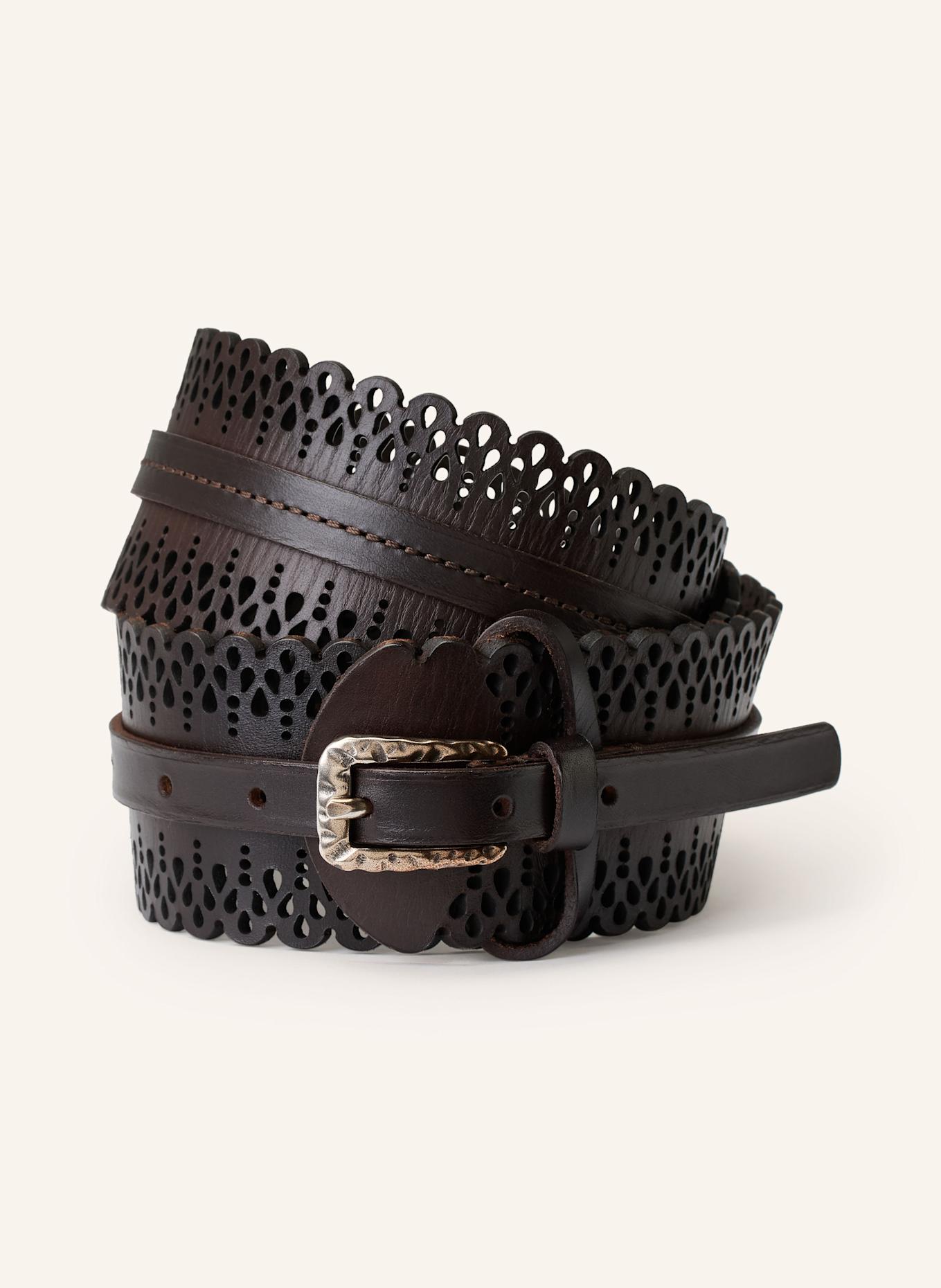 Reptile's House Ledergürtel VENUS: DUNKELBRAUN