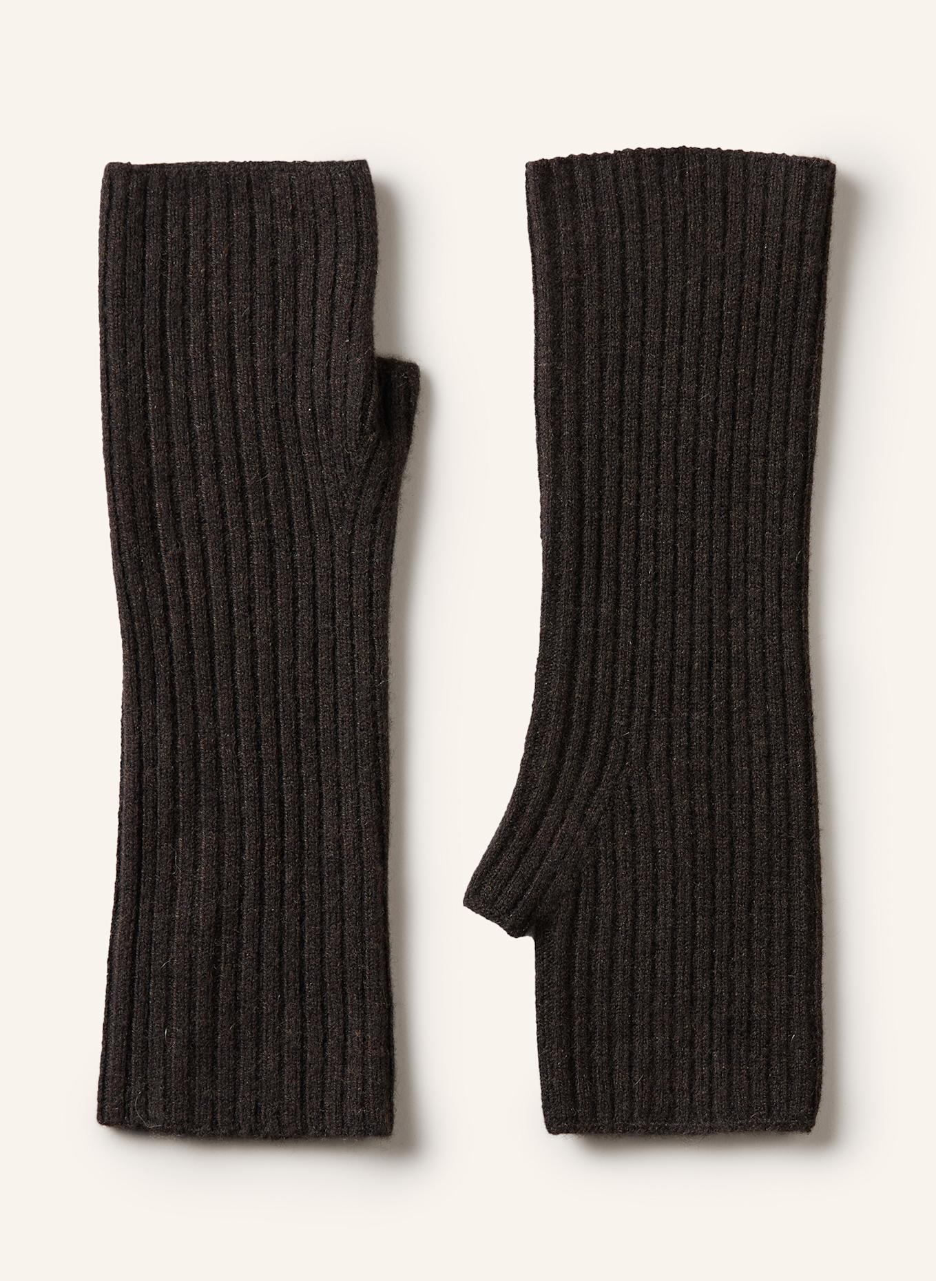 KUJTEN Cashmere-Stulpen KNOKKE: DUNKELBRAUN