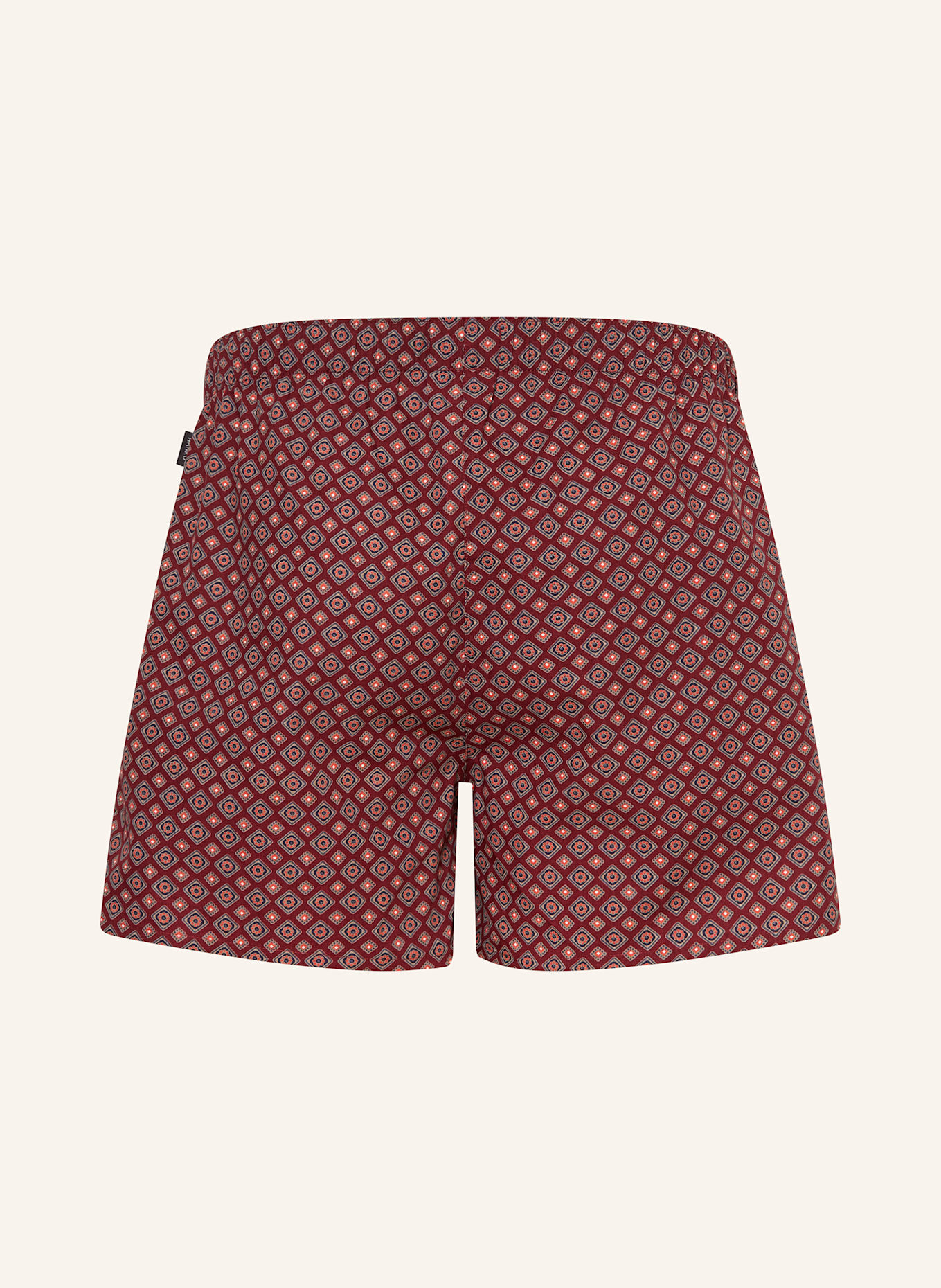 HANRO Web-Boxershorts FANCY WOVEN: DUNKELROT