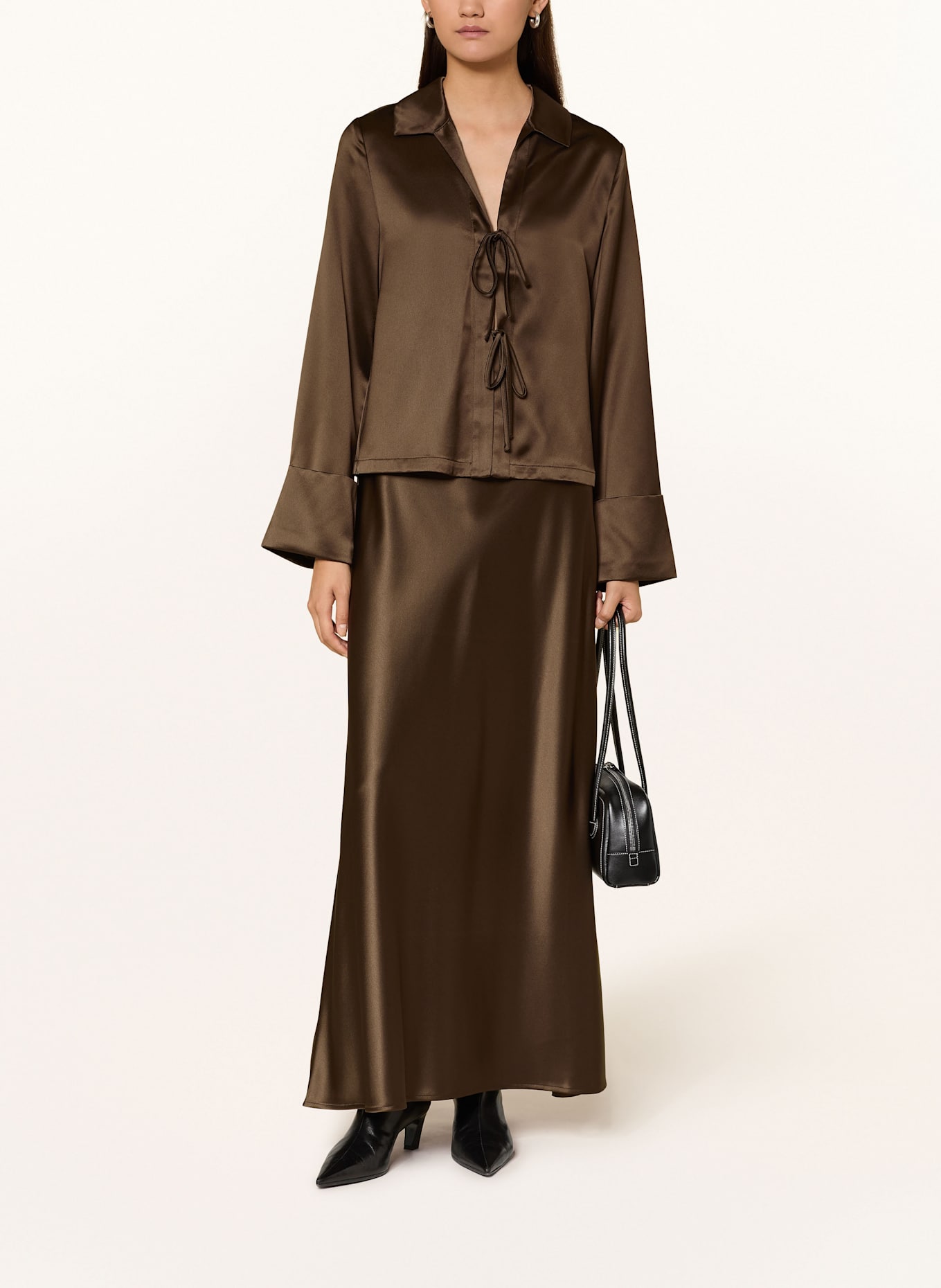 LADNERI Satinrock LE PLAINE: BRAUN