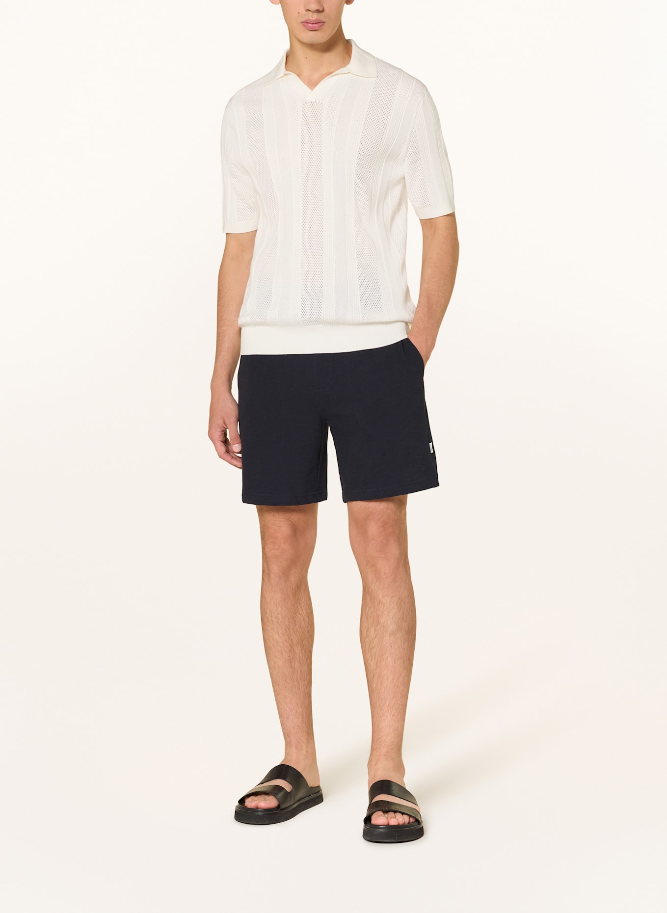 KnowledgeCotton Apparel Jerseyshorts FIG Loose Fit: DUNKELBLAU