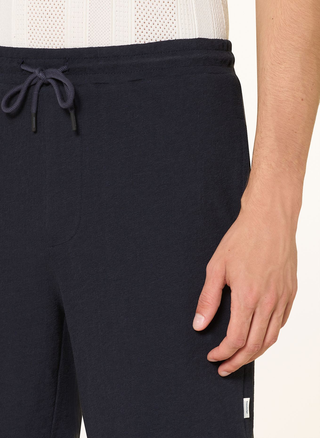 KnowledgeCotton Apparel Jerseyshorts FIG Loose Fit: DUNKELBLAU