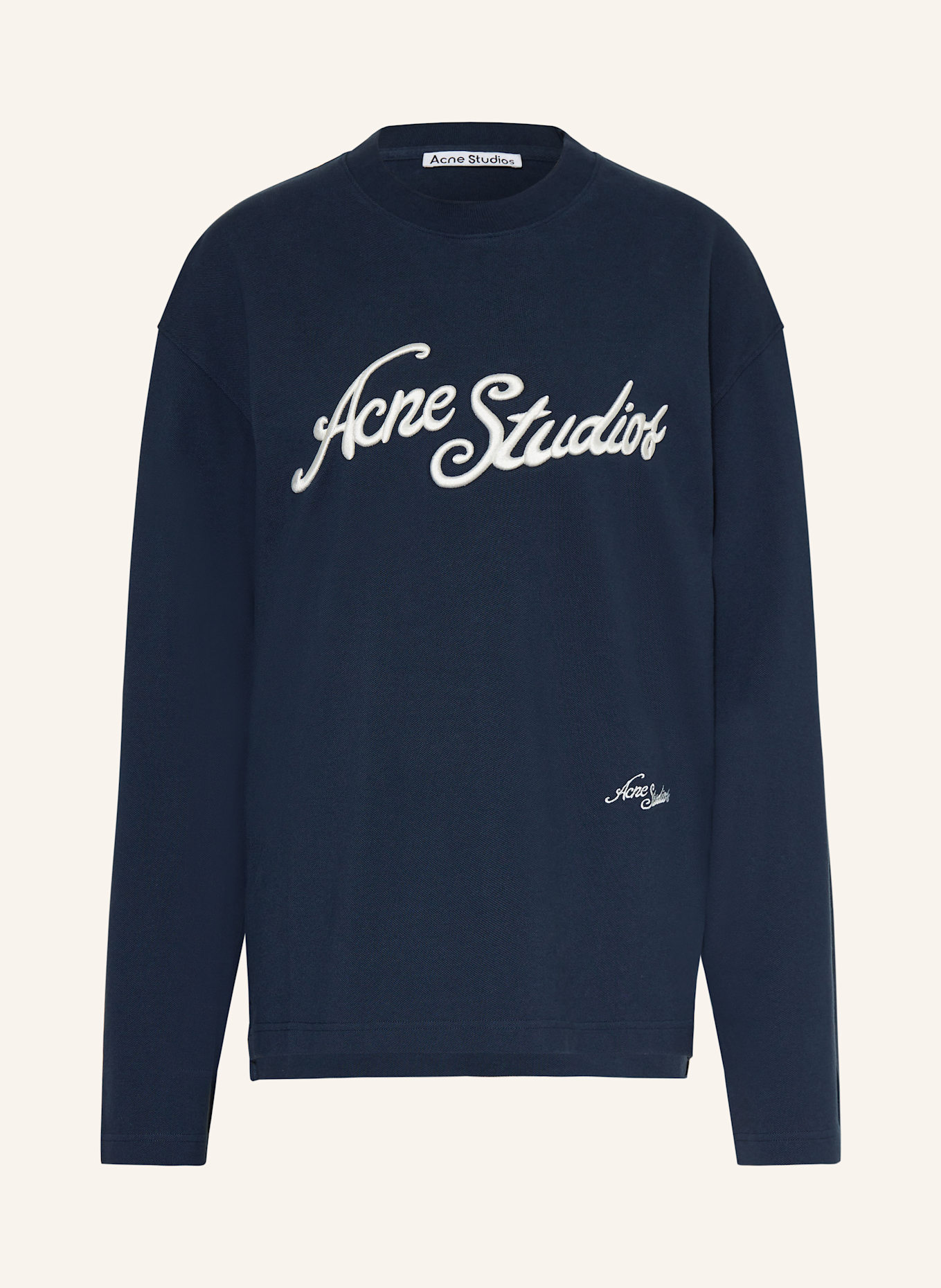 Acne Studios Koszulka z długim rękawem: GRANATOWY