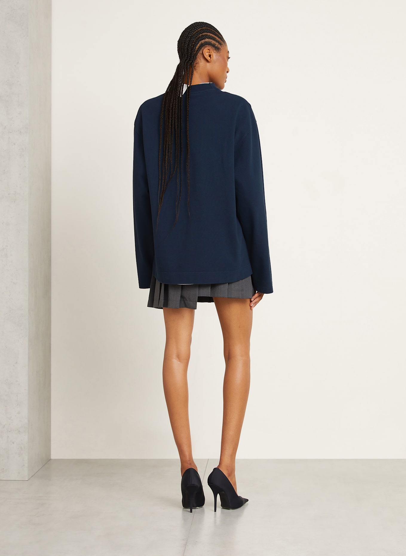 Acne Studios Koszulka z długim rękawem: GRANATOWY