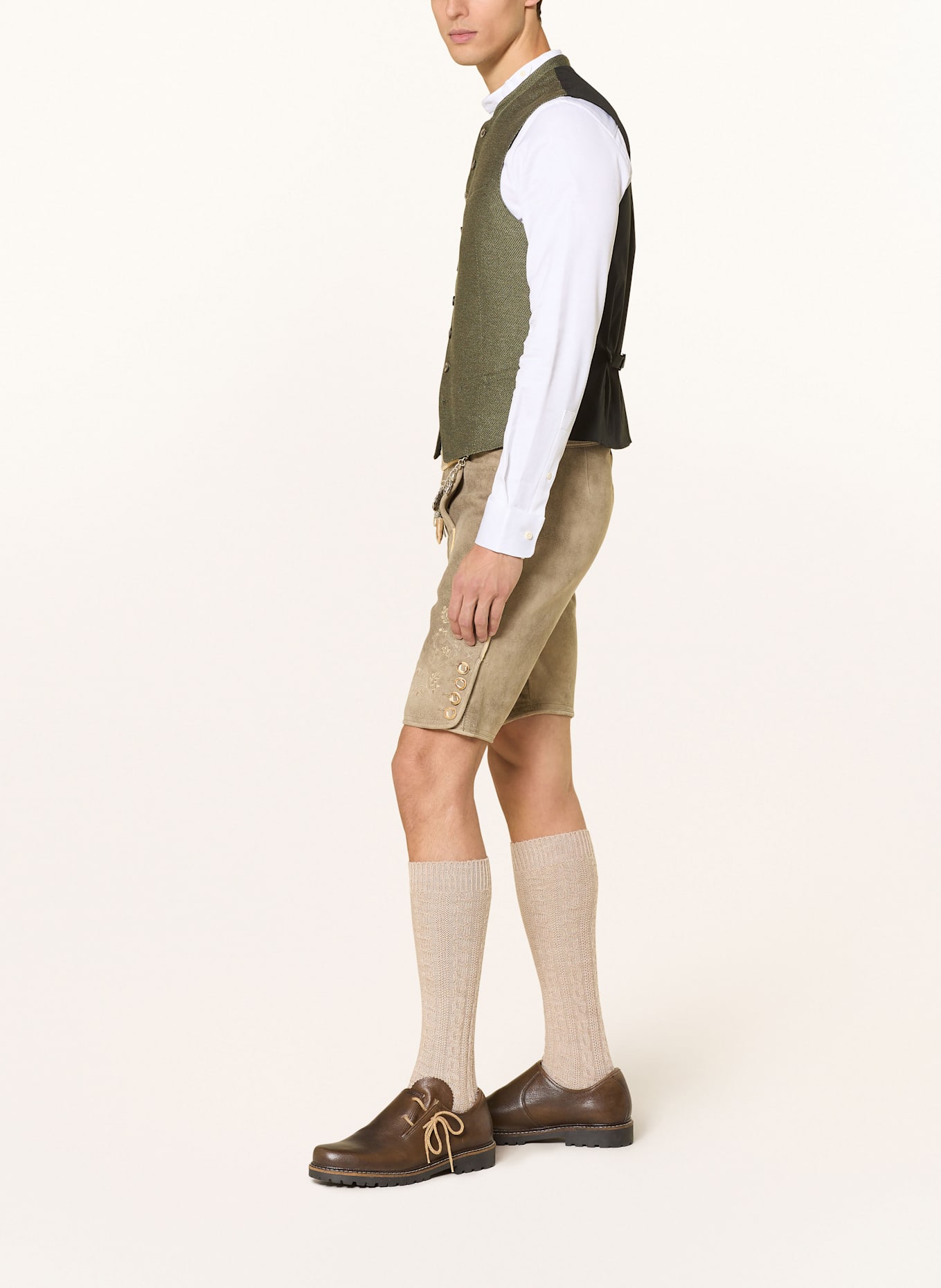 OSTARRICHI Trachten-Lederhose URSPRUNG: BEIGE