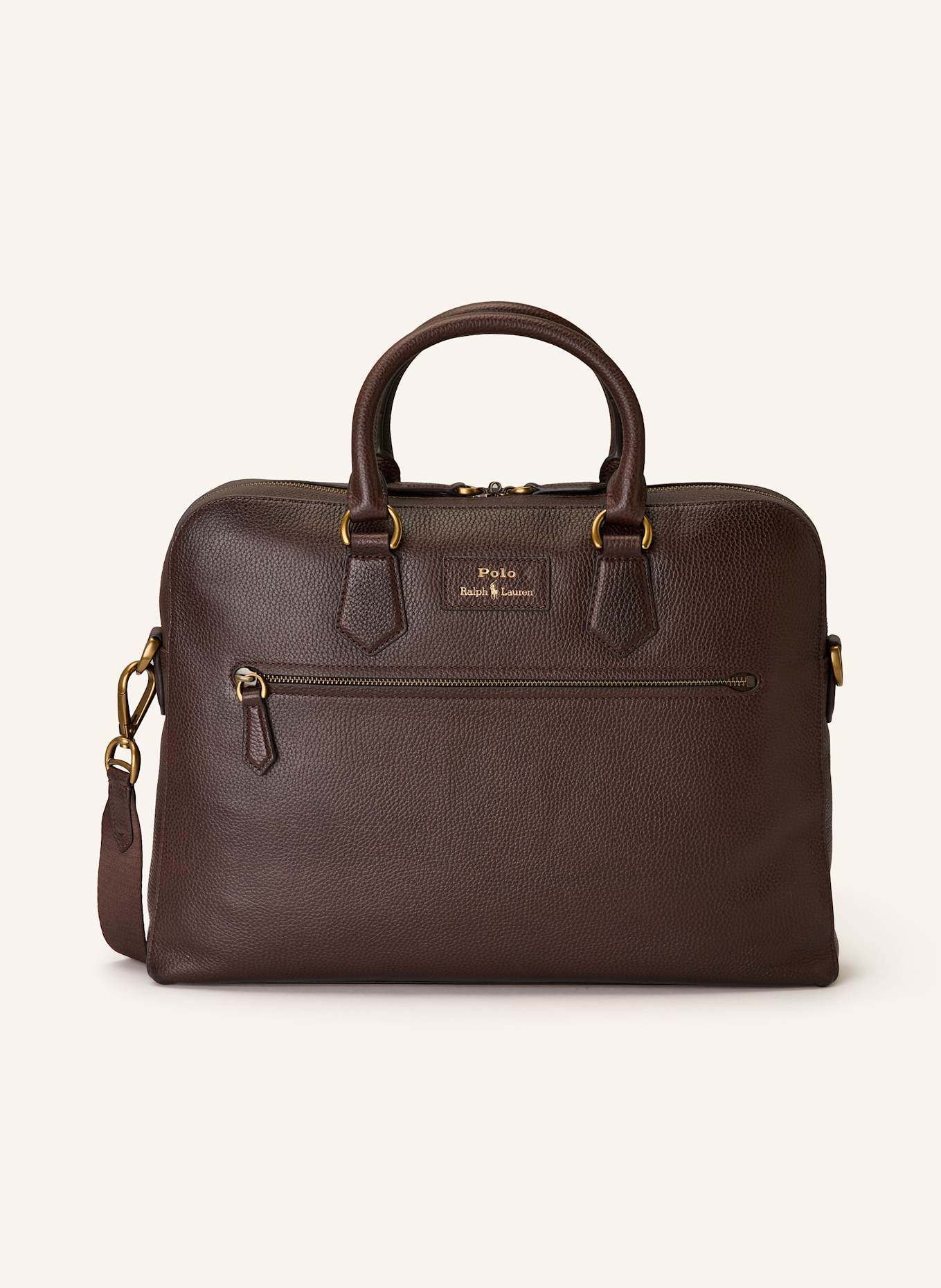 POLO RALPH LAUREN Laptop bag: DARK BROWN