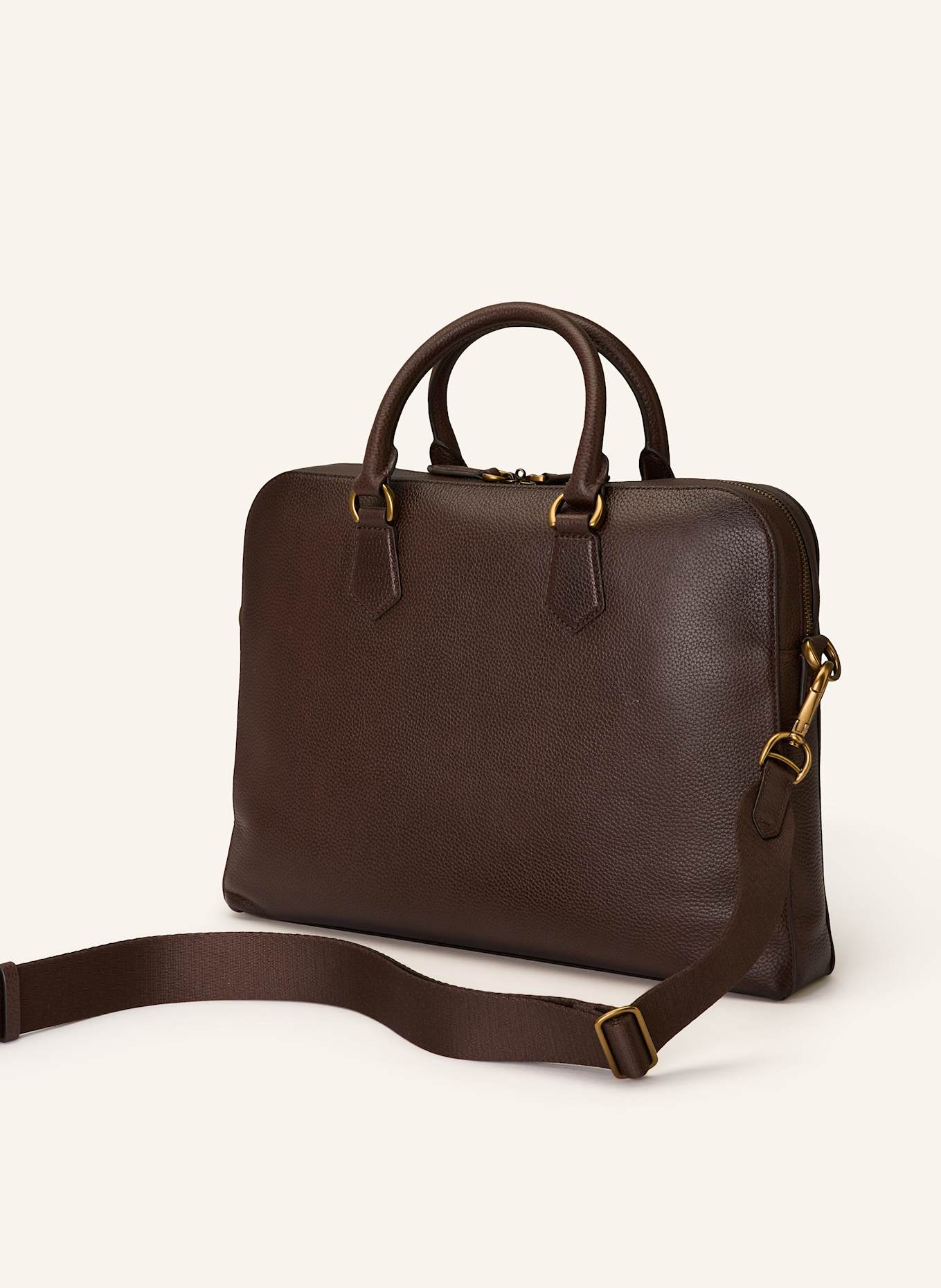 POLO RALPH LAUREN Laptop bag: DARK BROWN