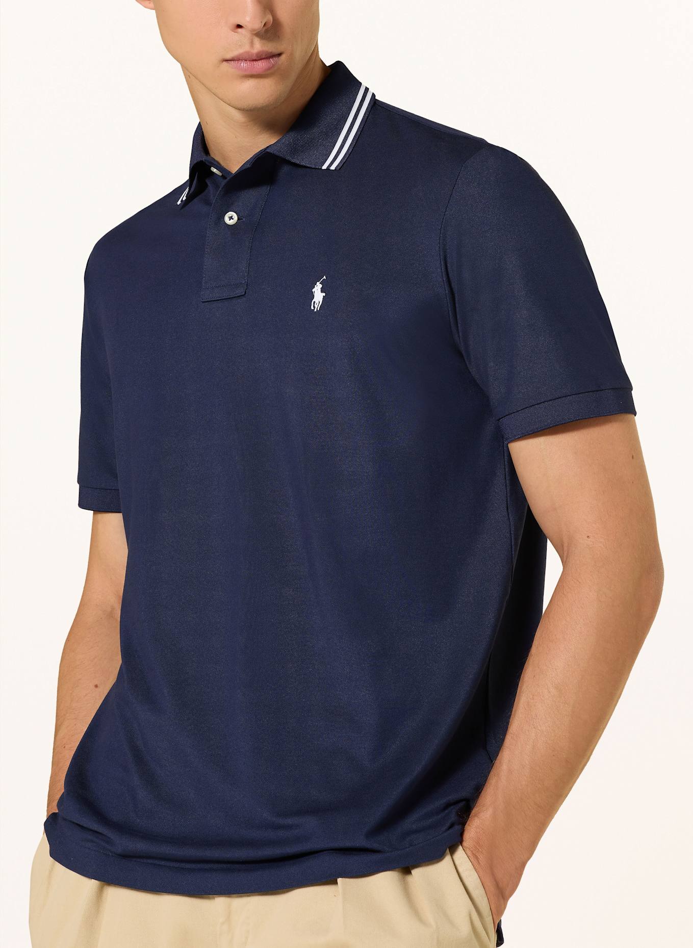 POLO RALPH LAUREN Piqué polo shirt classic fit: DARK BLUE