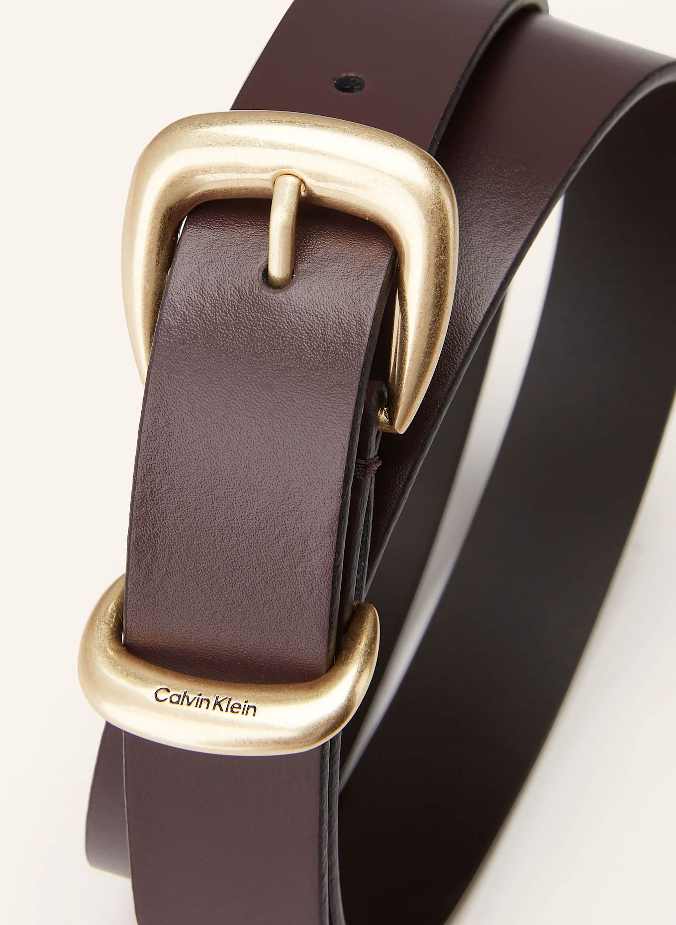 Calvin Klein Pasek: CIEMNOBRĄZOWY