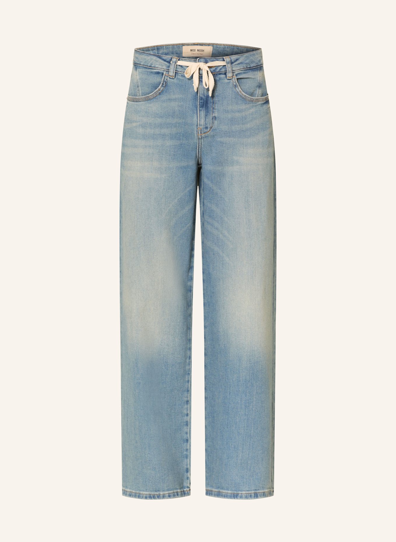 MOS MOSH Wide Leg Jeans MMMILO: 493 Mid Blue