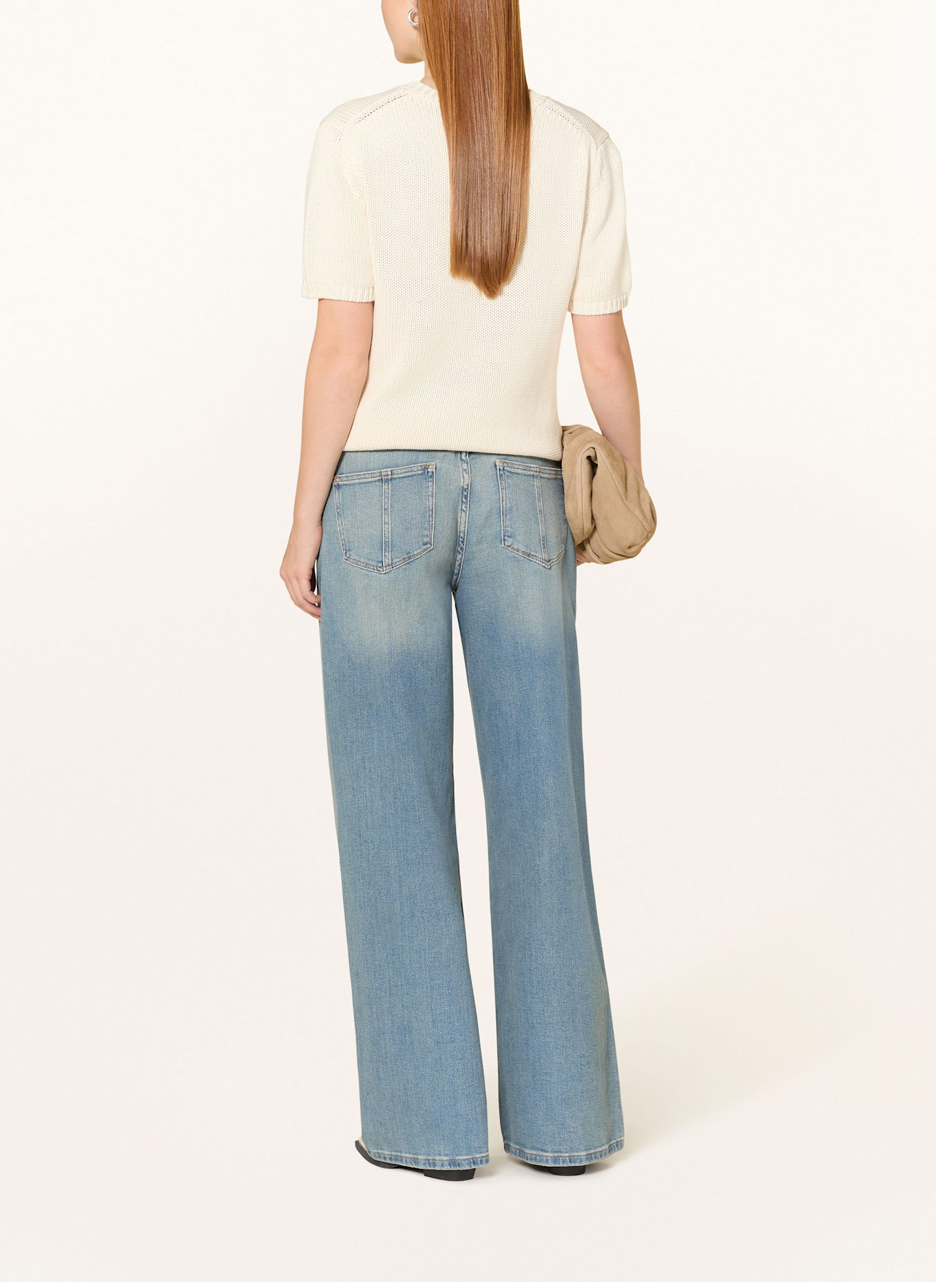 MOS MOSH Wide Leg Jeans MMMILO: 493 Mid Blue