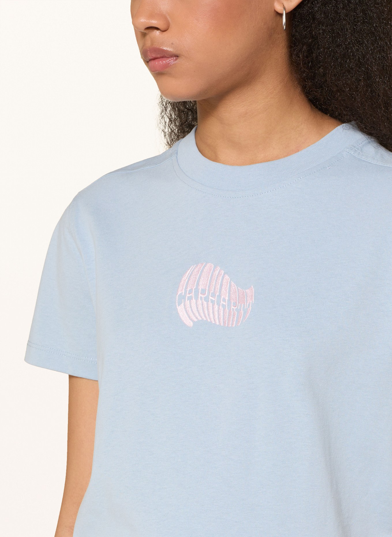 carhartt WIP T-Shirt W' S/S PSSHH: HELLBLAU