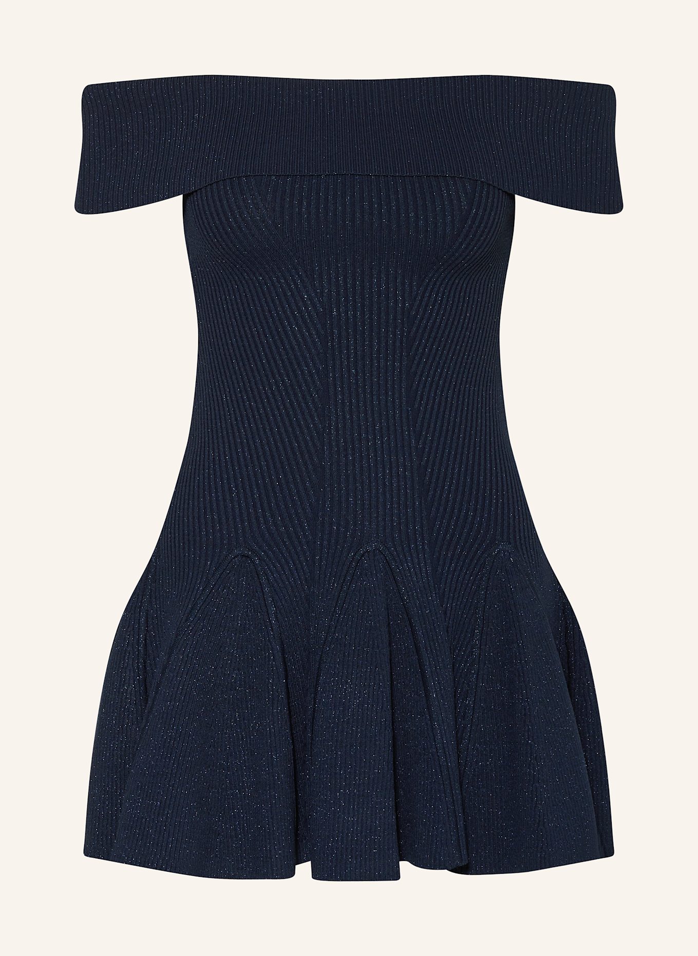 RETROFÊTE Strickkleid ERICA: DUNKELBLAU