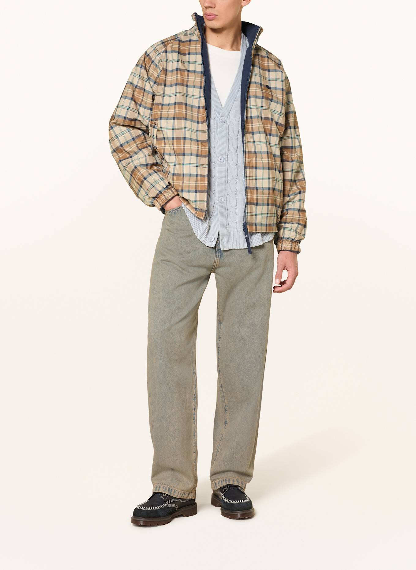 carhartt WIP Jacke zum Wenden: HELLBRAUN / CAMEL / BLAU