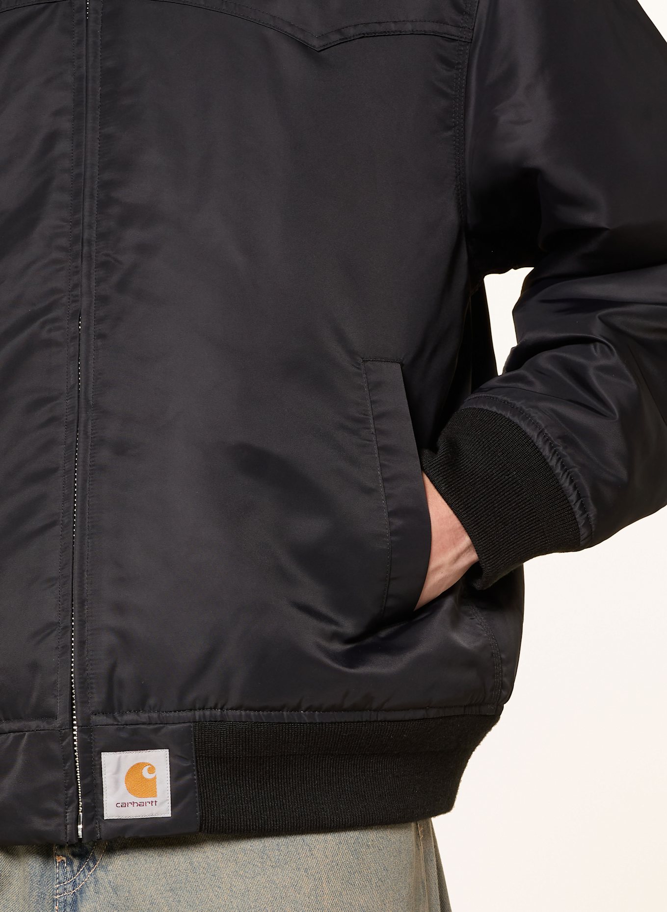 carhartt WIP SANTA FE bomber jacket: BLACK