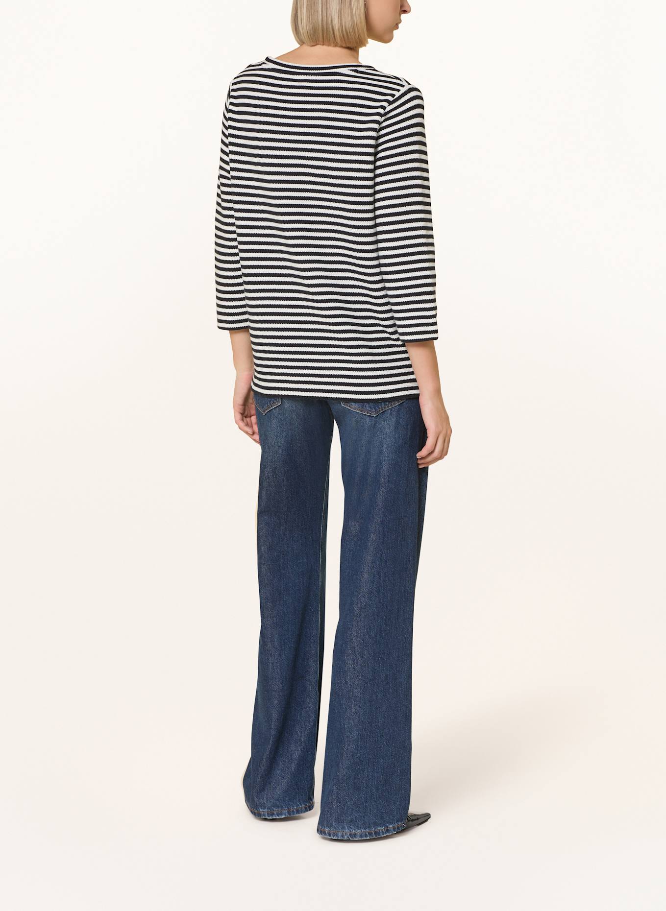 BRAX Pullover BONNIE: DUNKELBLAU / WEISS