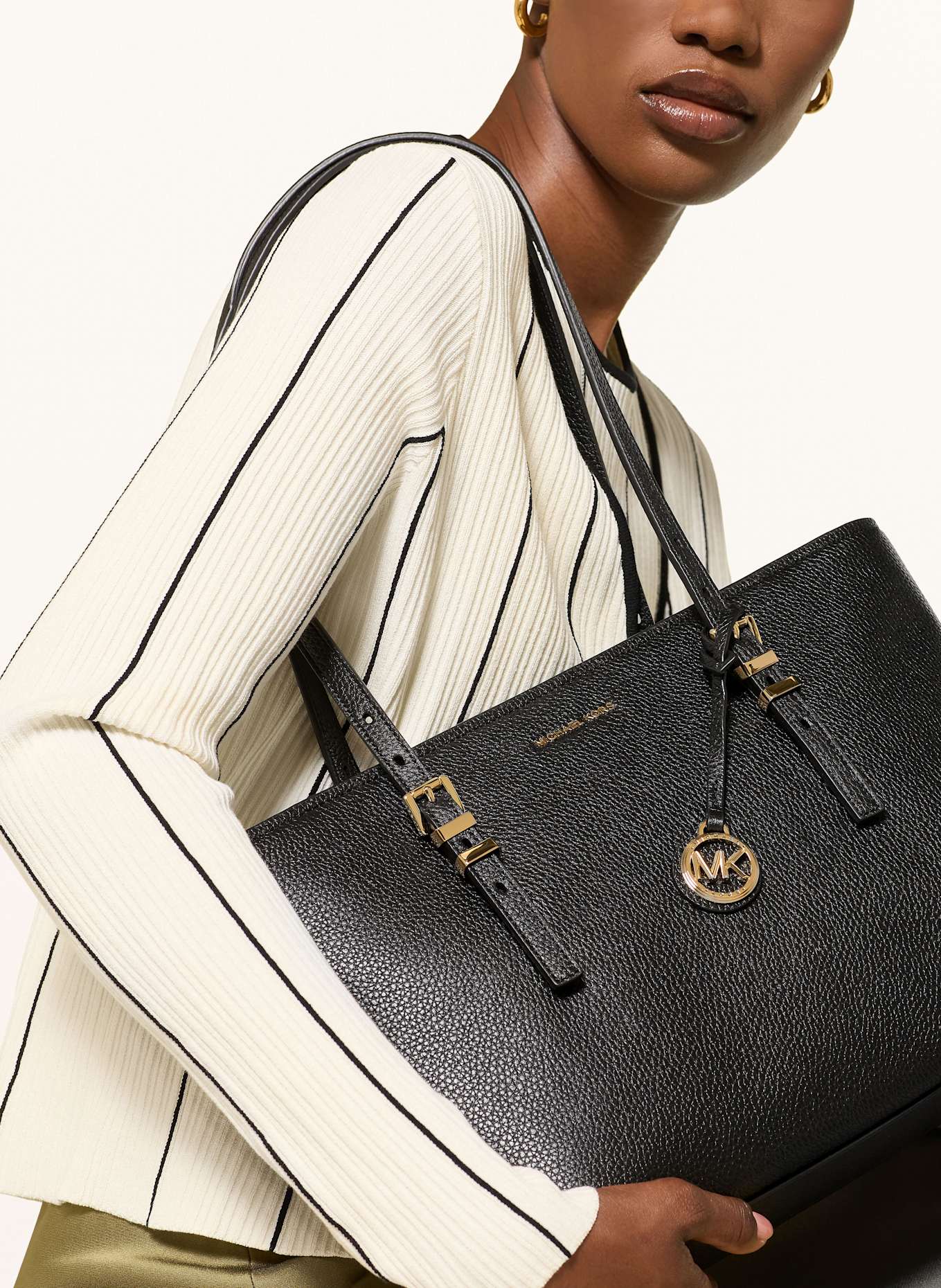 MICHAEL KORS Shopper QUINN MEDIUM: 001 BLACK