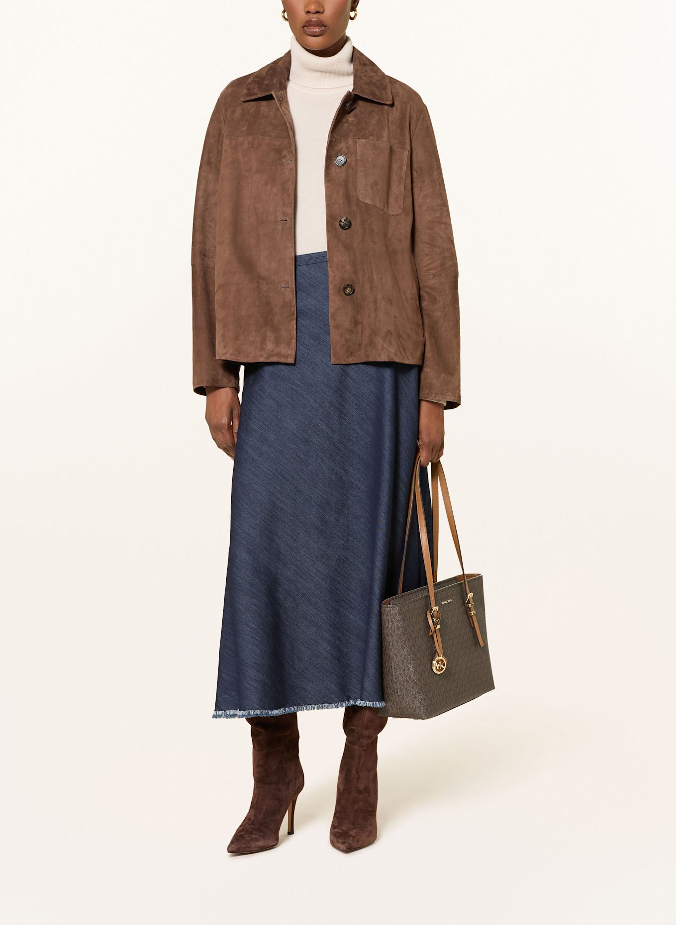 MICHAEL KORS Shopper QUINN MEDIUM: DUNKELBRAUN/ BRAUN
