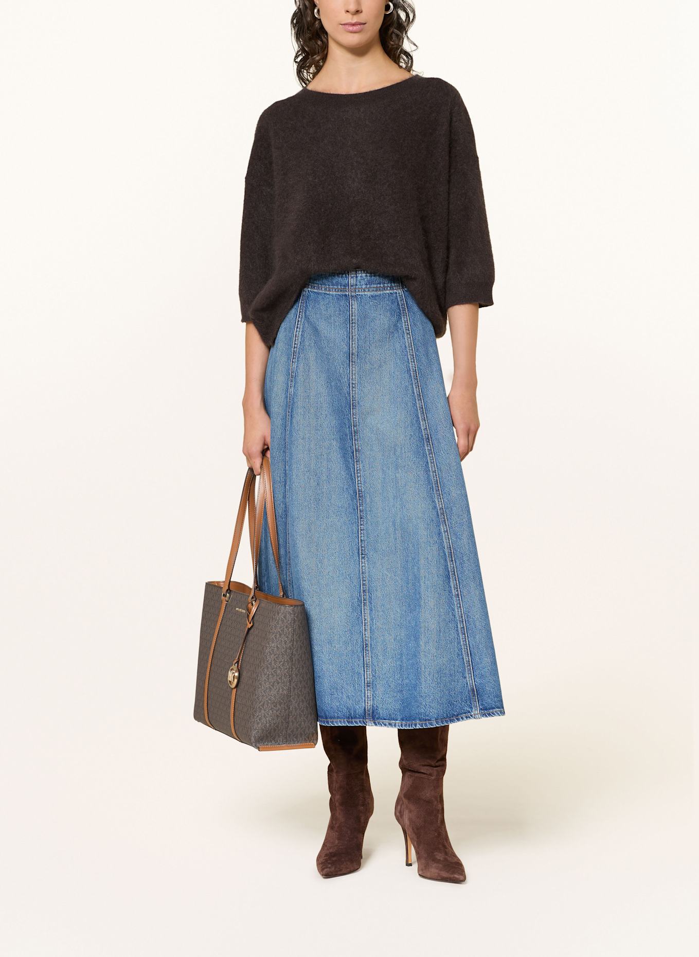 MICHAEL KORS Shopper TEMPLE LARGE: 252 BRN/ACORN