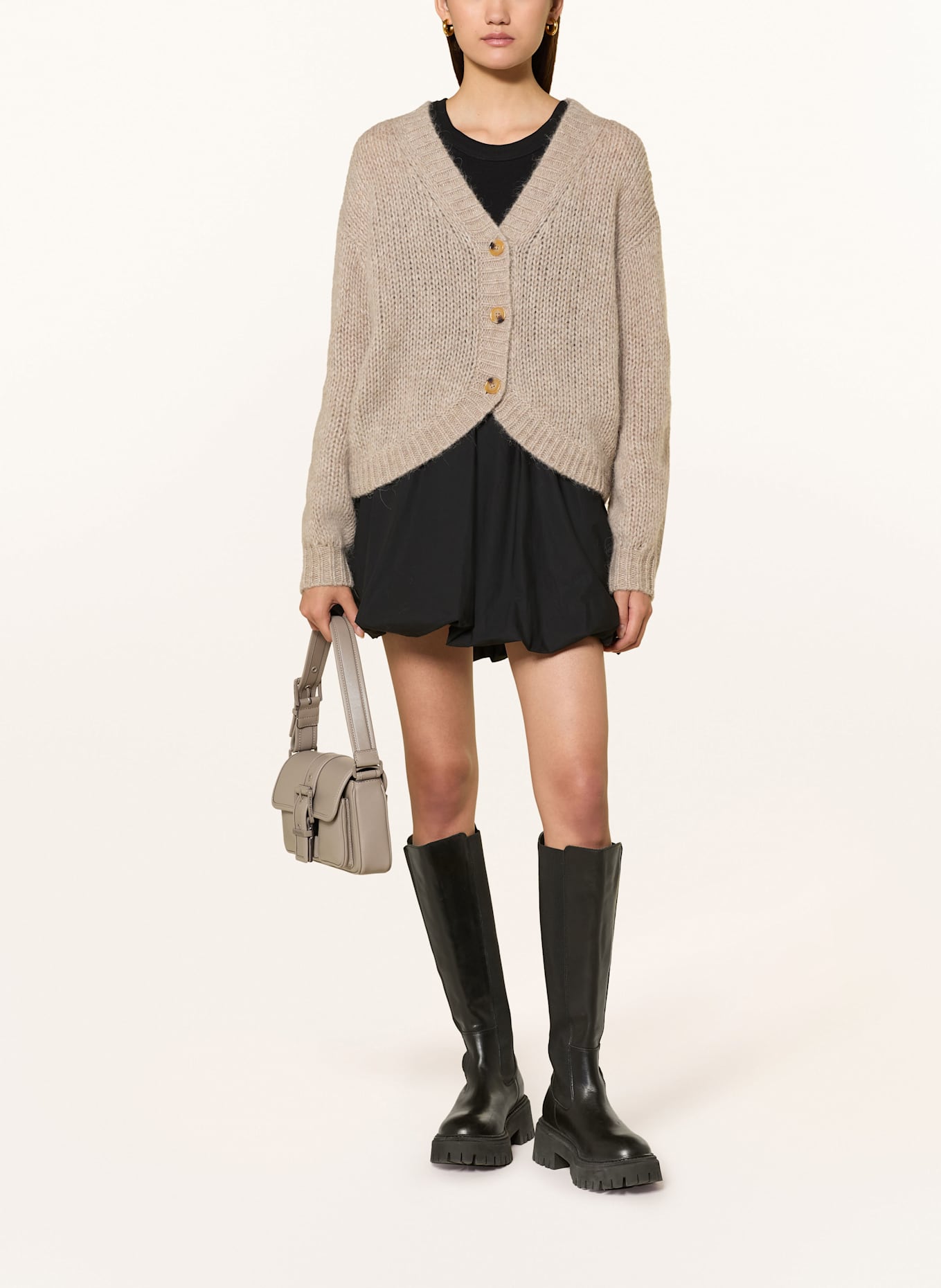 MICHAEL KORS Schultertasche COLBY: TAUPE