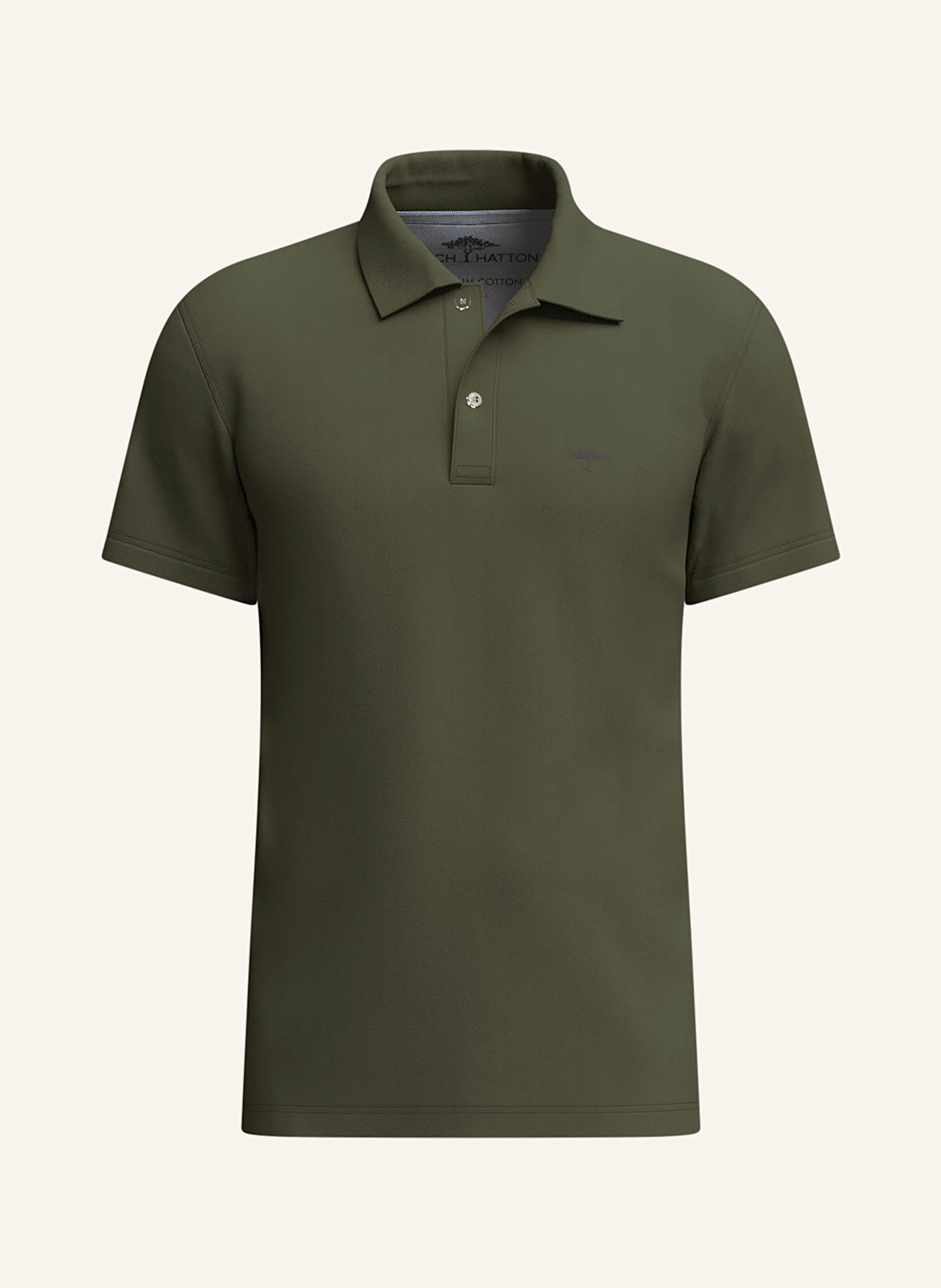 FYNCH-HATTON Piqué-Poloshirt: DUNKELGRÜN
