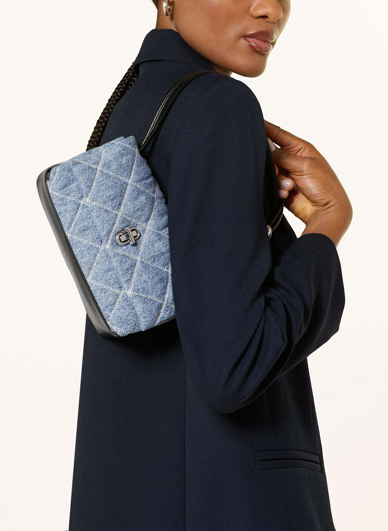 MARC JACOBS Torba na ramię THE MINI DUAL: NIEBIESKI