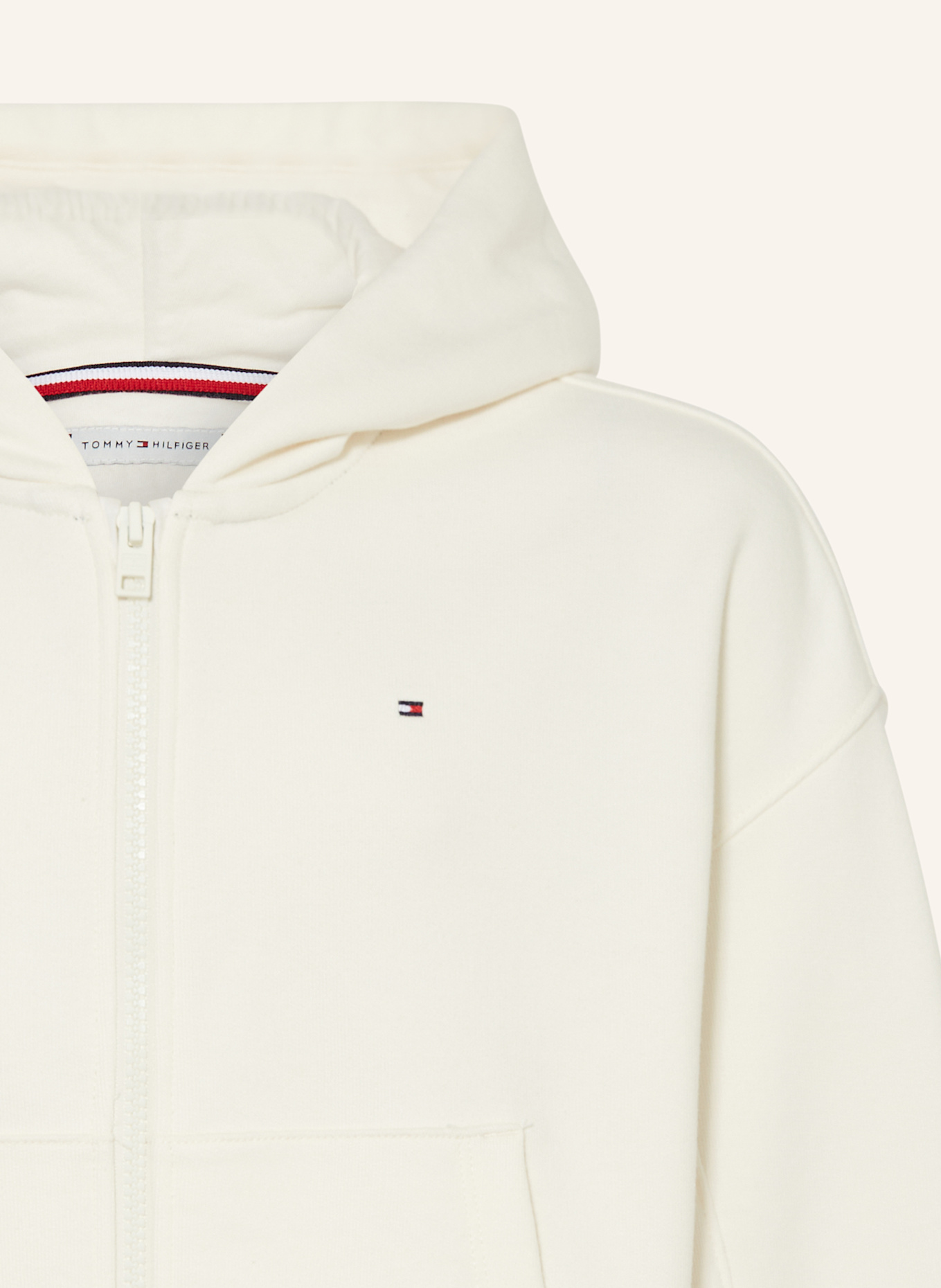 TOMMY HILFIGER Bluza rozpinana: ECRU