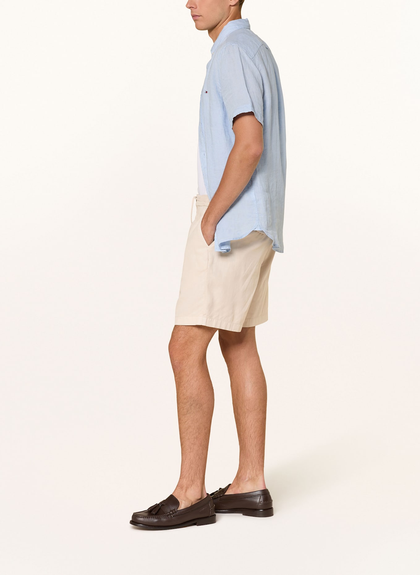 TOMMY HILFIGER Shorts MERCER Regular Fit: BEIGE