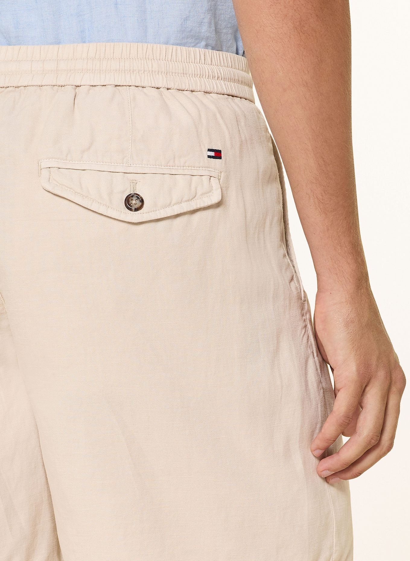 TOMMY HILFIGER Shorts MERCER Regular Fit: BEIGE