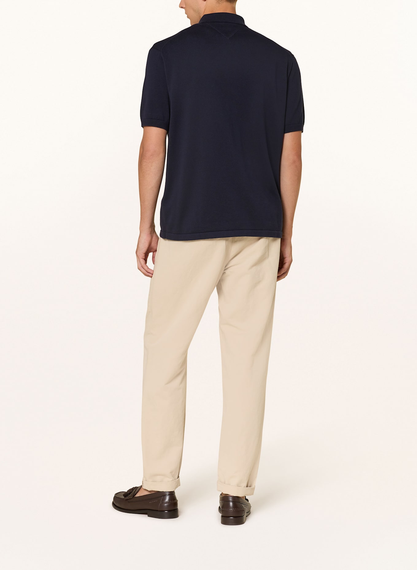 TOMMY HILFIGER Strickhemd Regular Fit: DUNKELBLAU