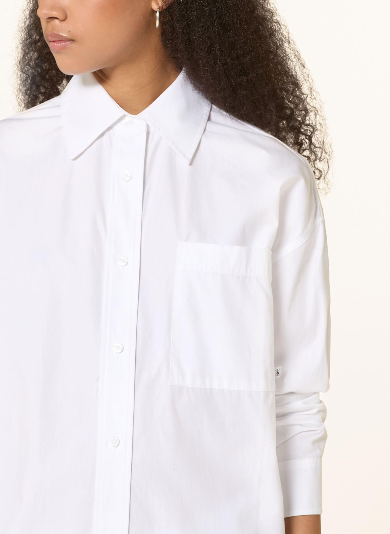 Calvin Klein Jeans Oversized-Hemdblusenkleid: WEISS