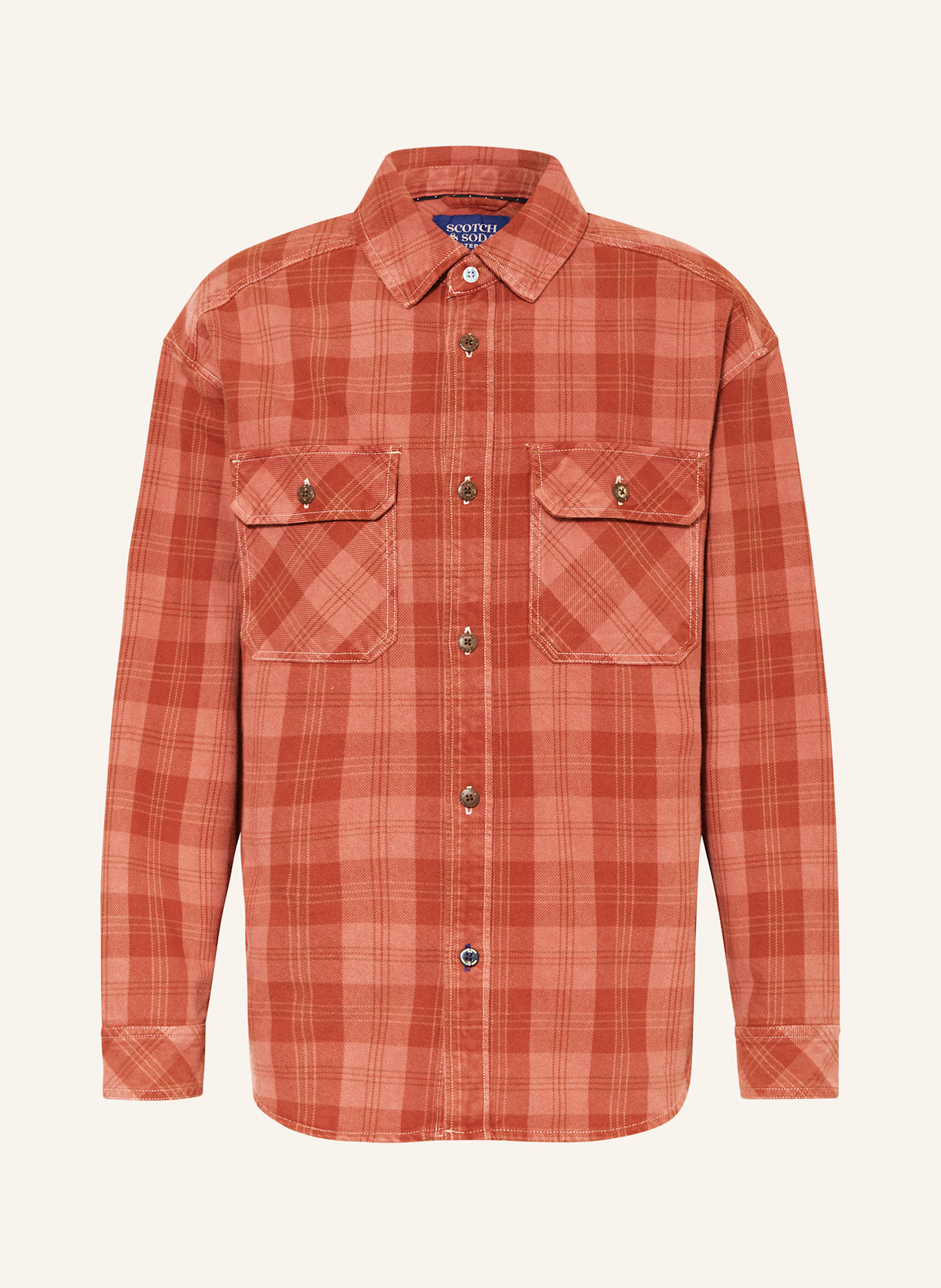 SCOTCH & SODA Overshirt: ROT / HELLROT