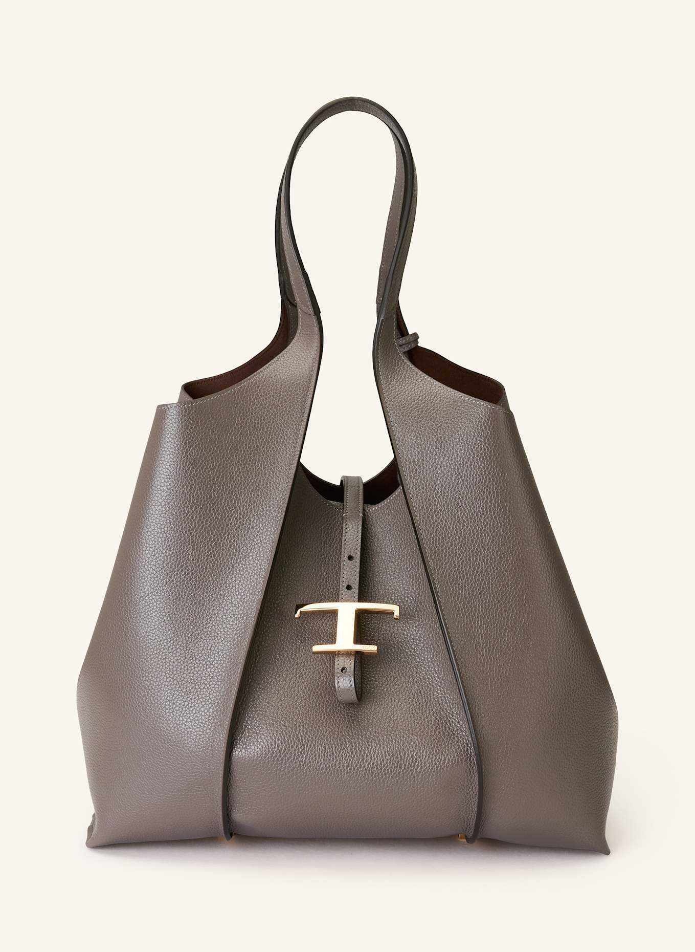 TOD'S Torba worek z saszetką: SZAROBRĄZOWY