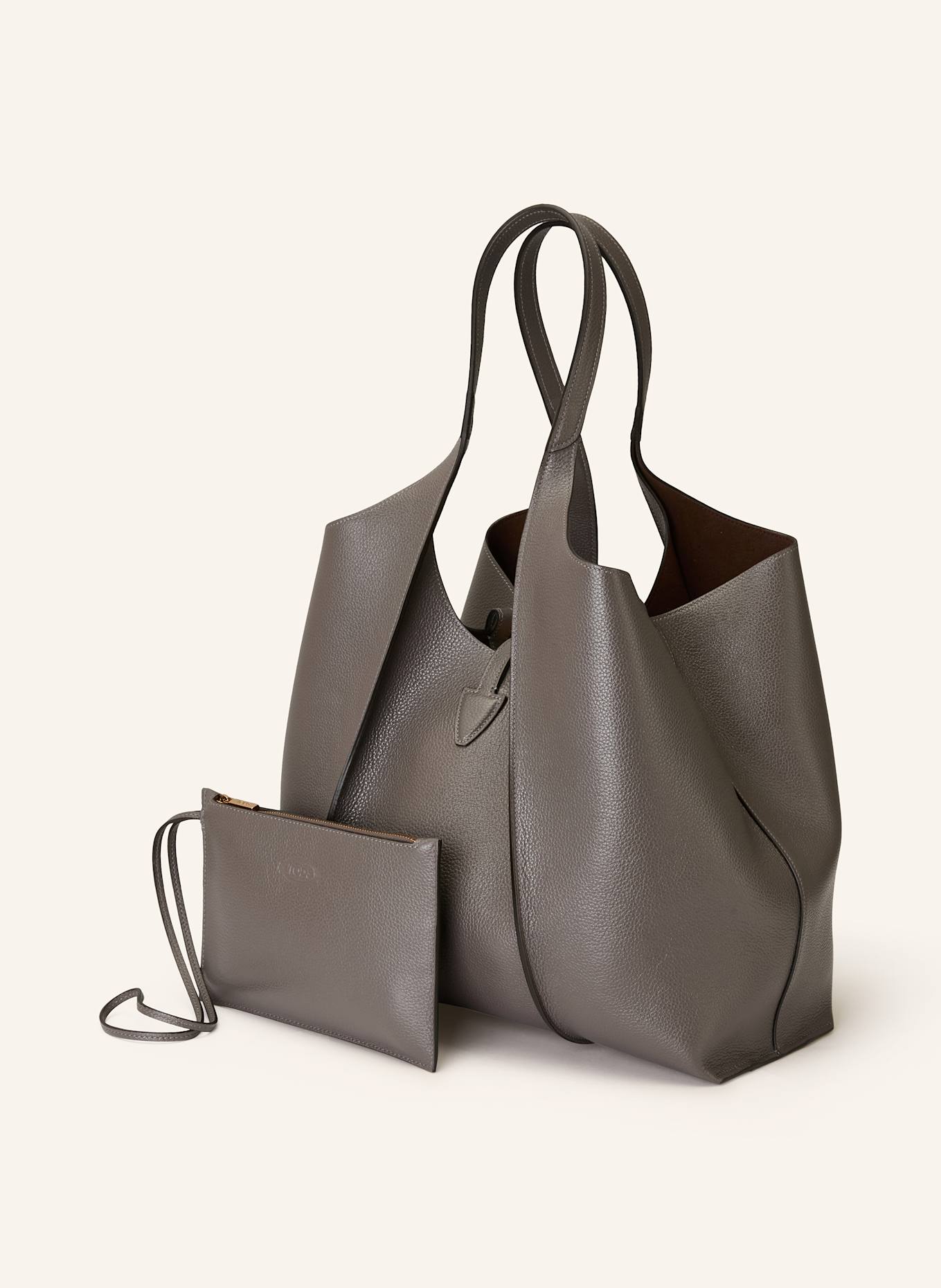 TOD'S Torba worek z saszetką: SZAROBRĄZOWY