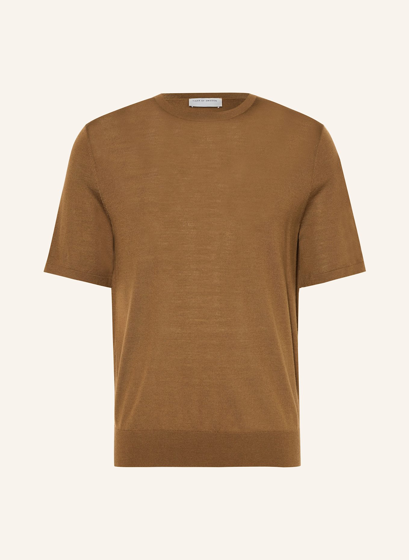 TIGER OF SWEDEN Strickshirt CONNOR: BRAUN