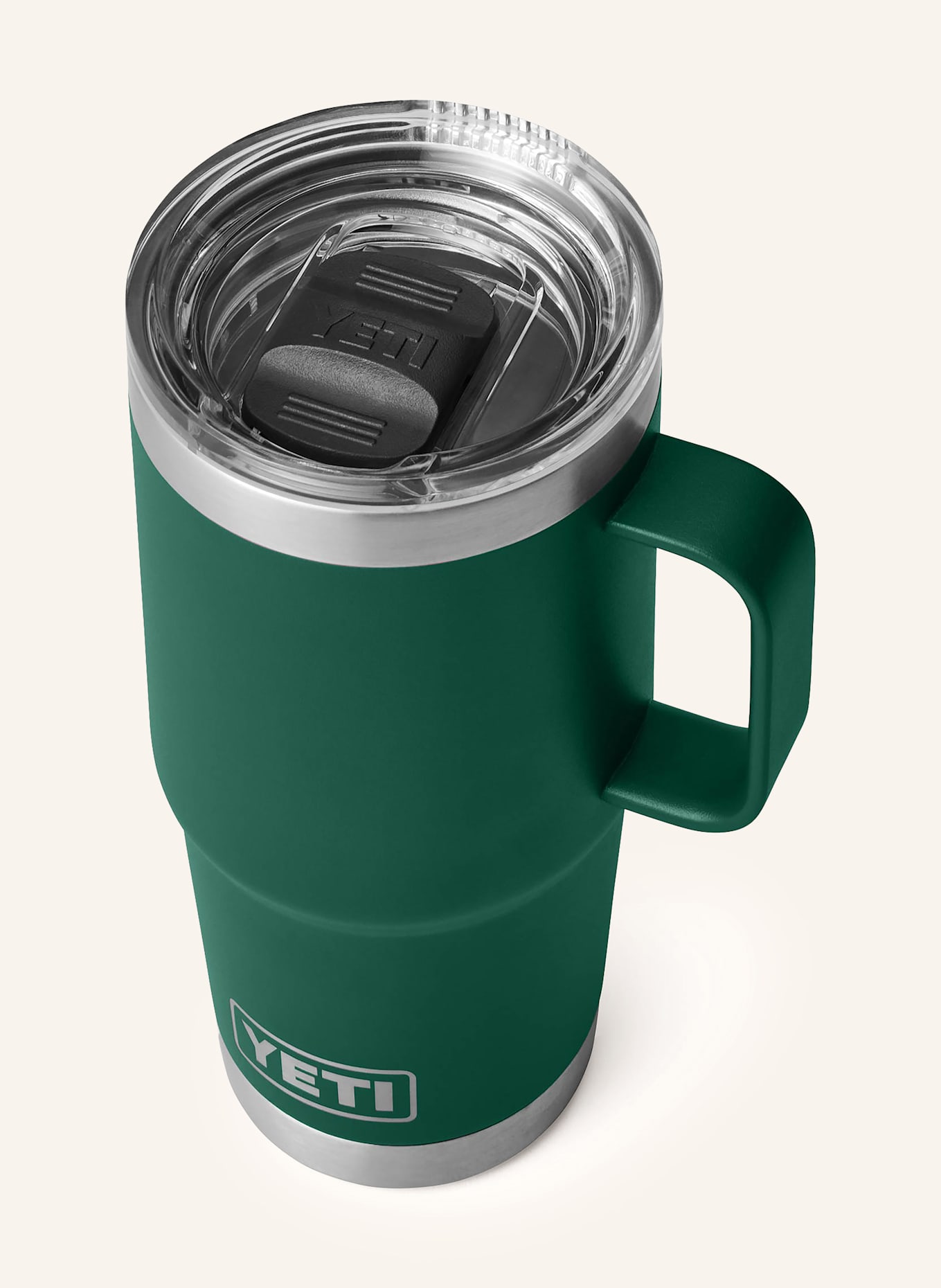 YETI Kubek termiczny RAMBLER®: CIEMNOZIELONY / SREBRNY