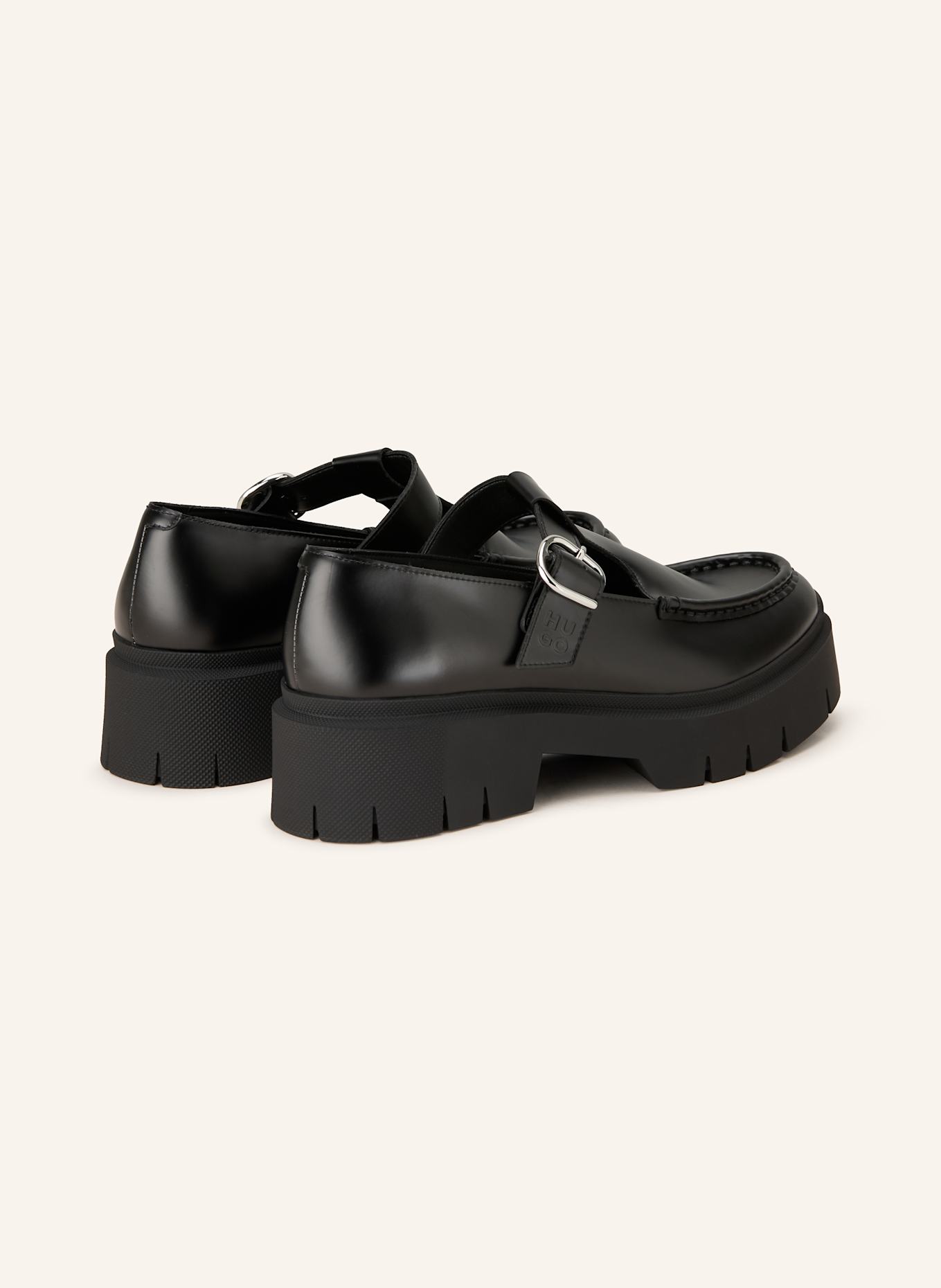 HUGO Mary-Jane-Loafer KRIS: SCHWARZ