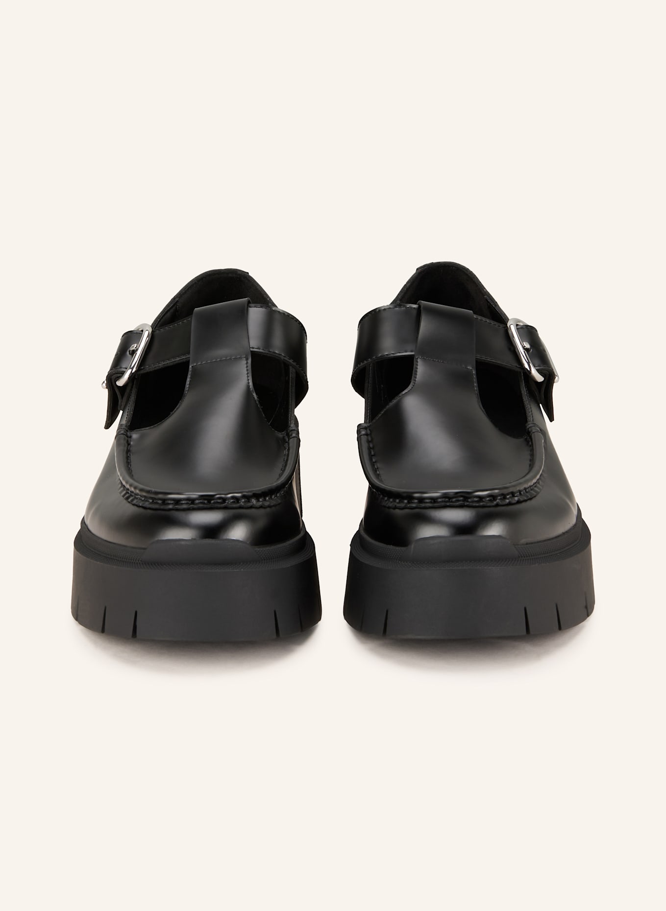 HUGO Mary-Jane-Loafer KRIS: SCHWARZ