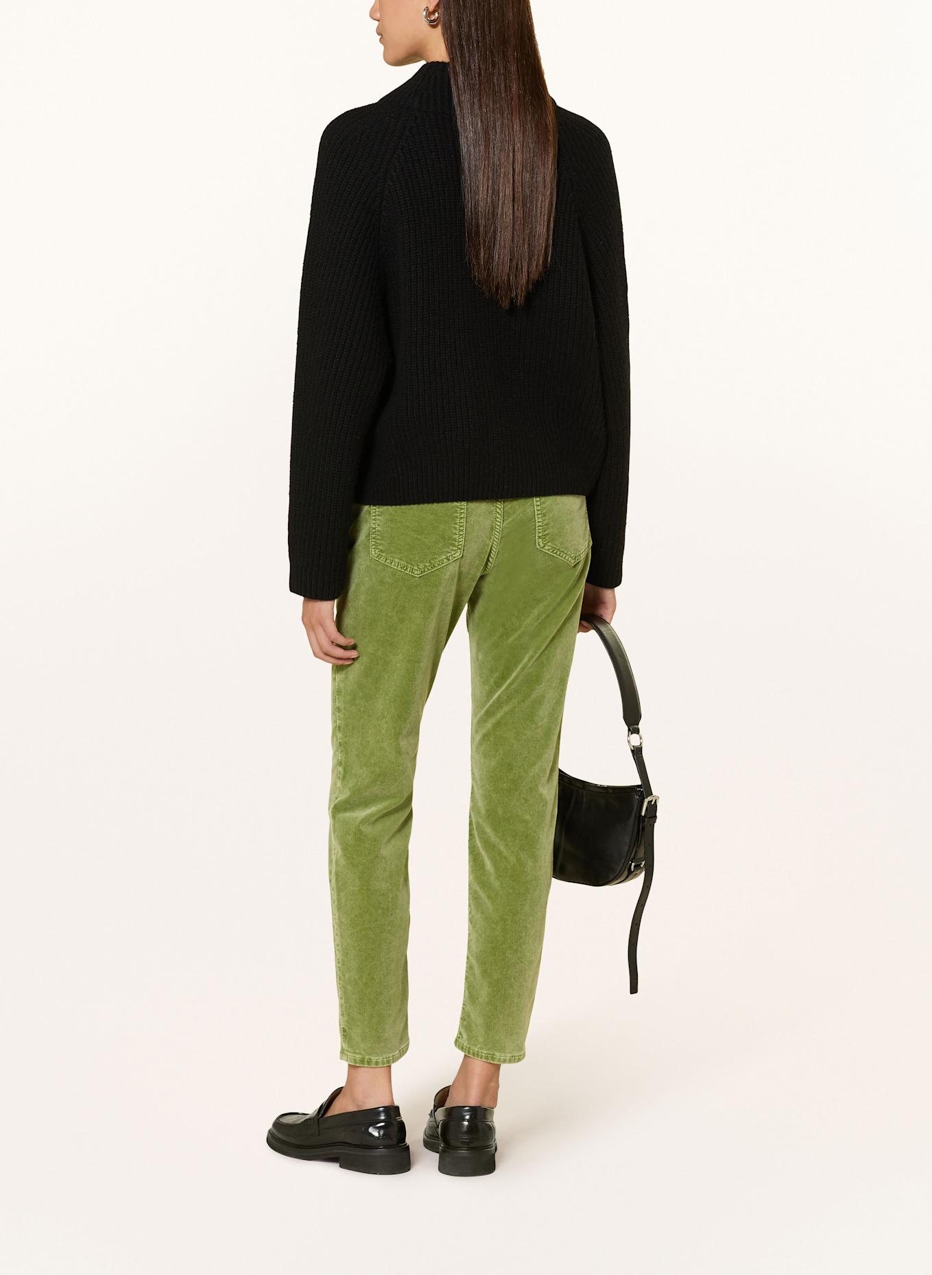 CLOSED bAKER 7/8 velvet trousers: LIGHT GREEN