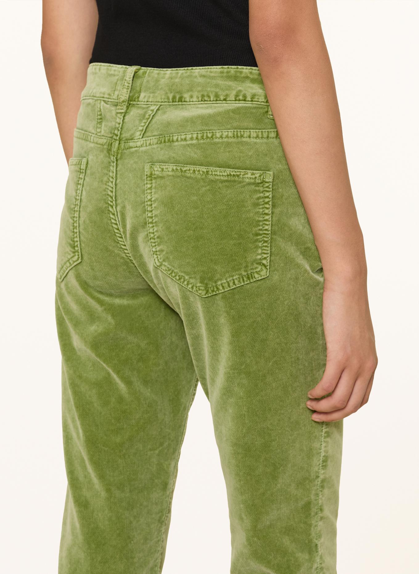 CLOSED bAKER 7/8 velvet trousers: LIGHT GREEN