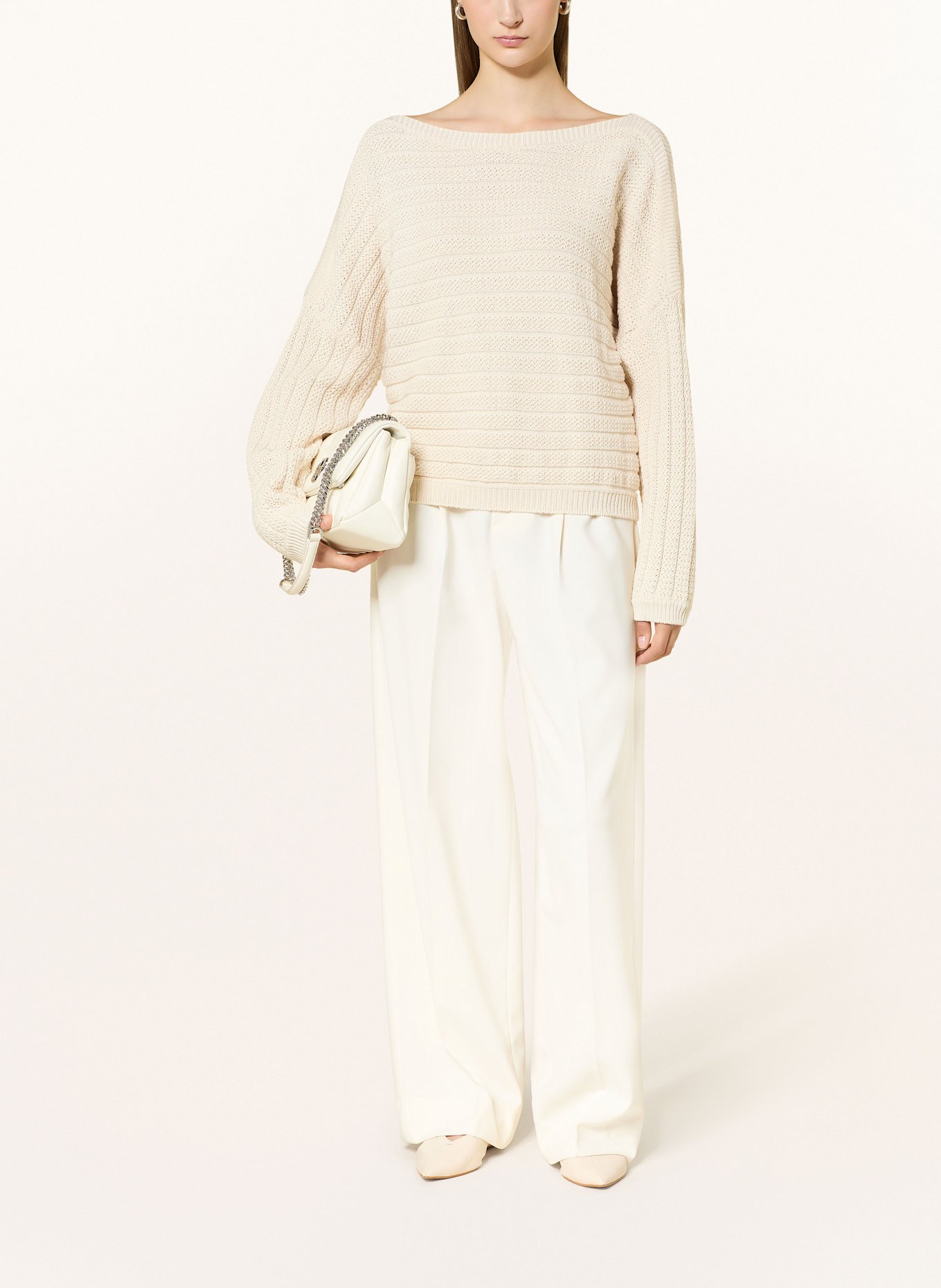 BOSS Pullover FLEMINDA: WEISS