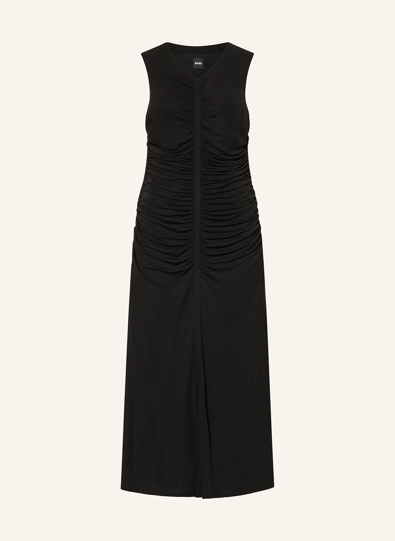 BOSS Mesh-Kleid ELAMO: SCHWARZ