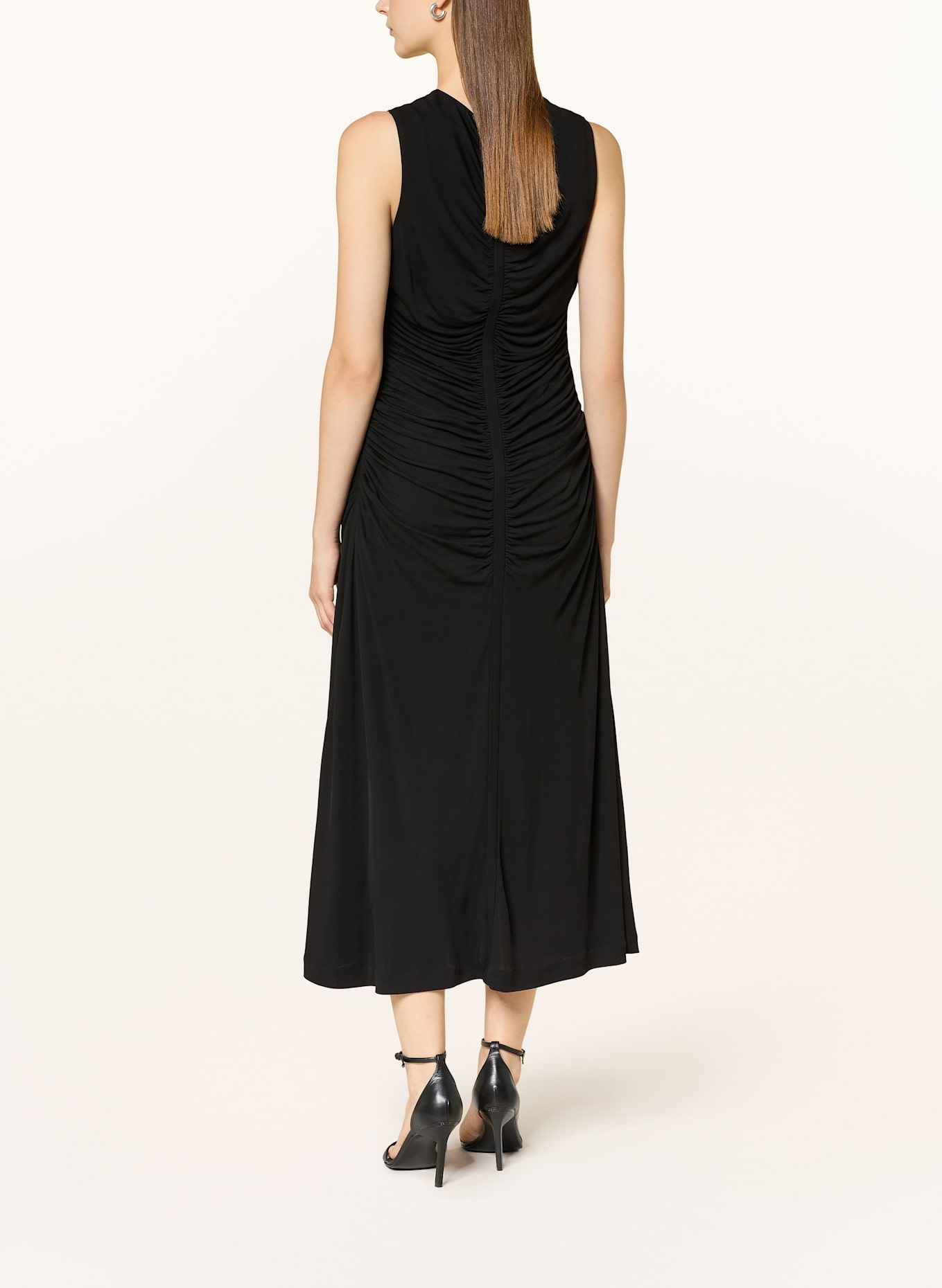 BOSS Mesh-Kleid ELAMO: SCHWARZ