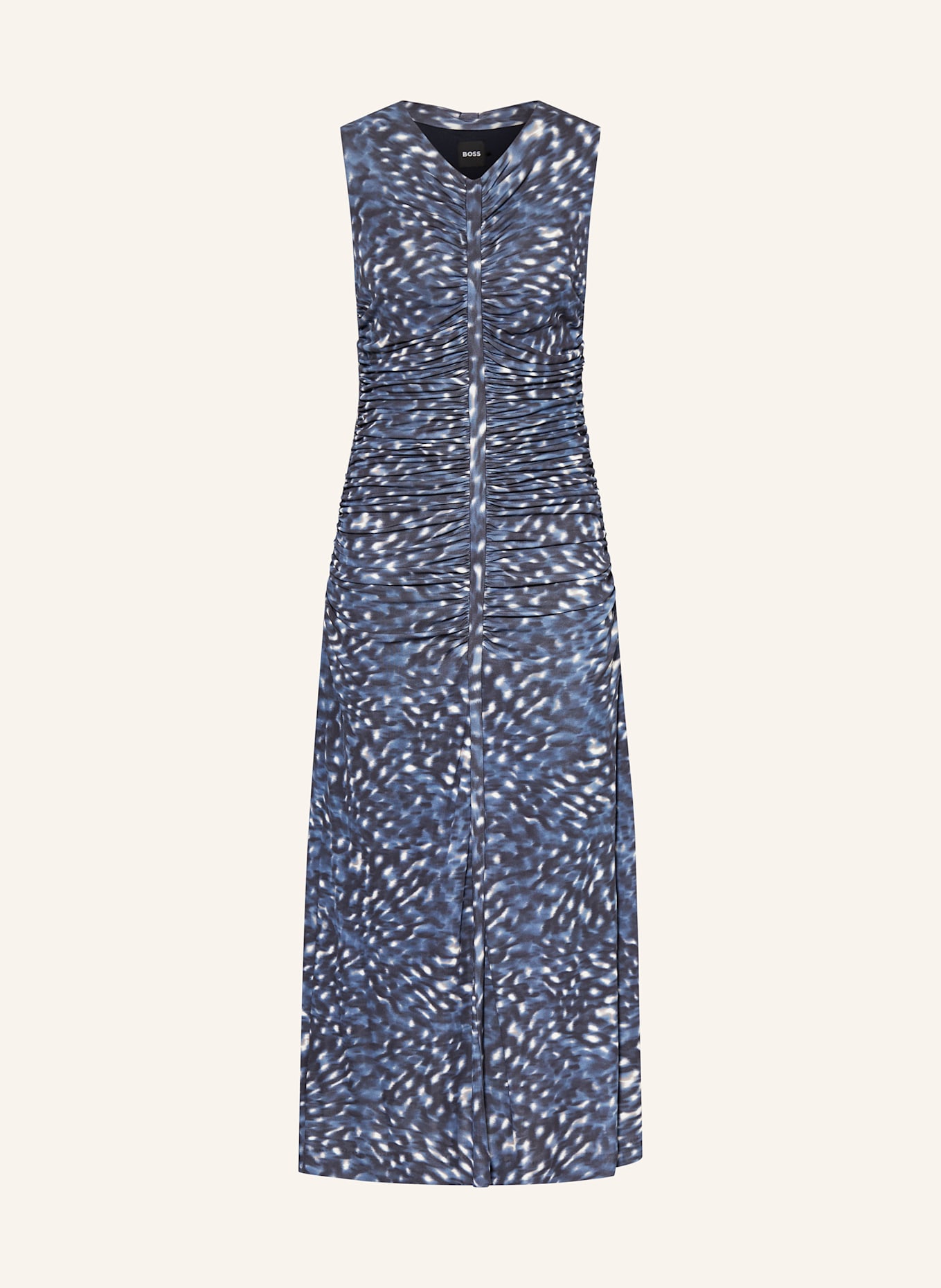 BOSS Kleid ELAMO: DUNKELBLAU/ BLAU/ WEISS