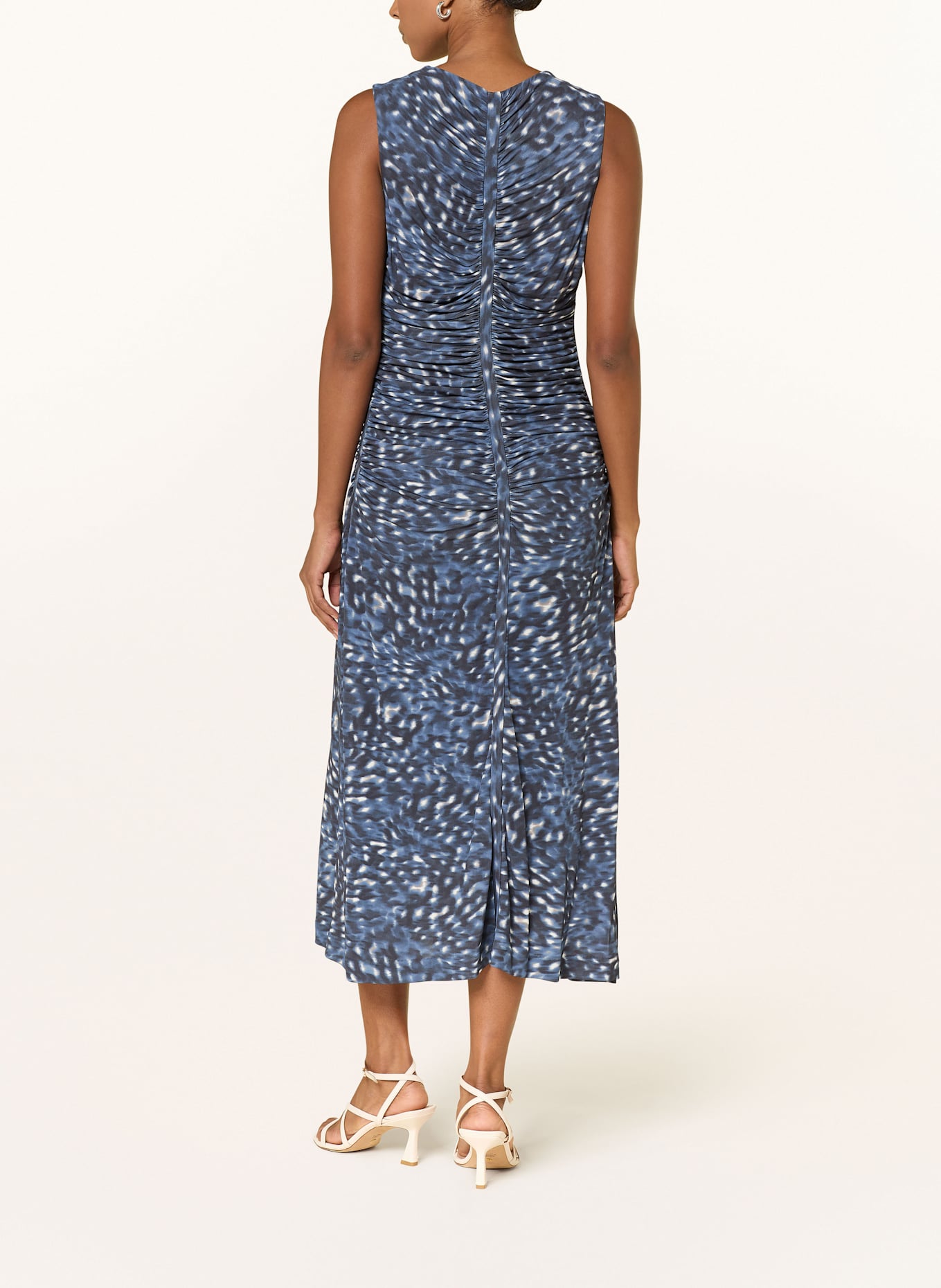 BOSS Kleid ELAMO: DUNKELBLAU/ BLAU/ WEISS