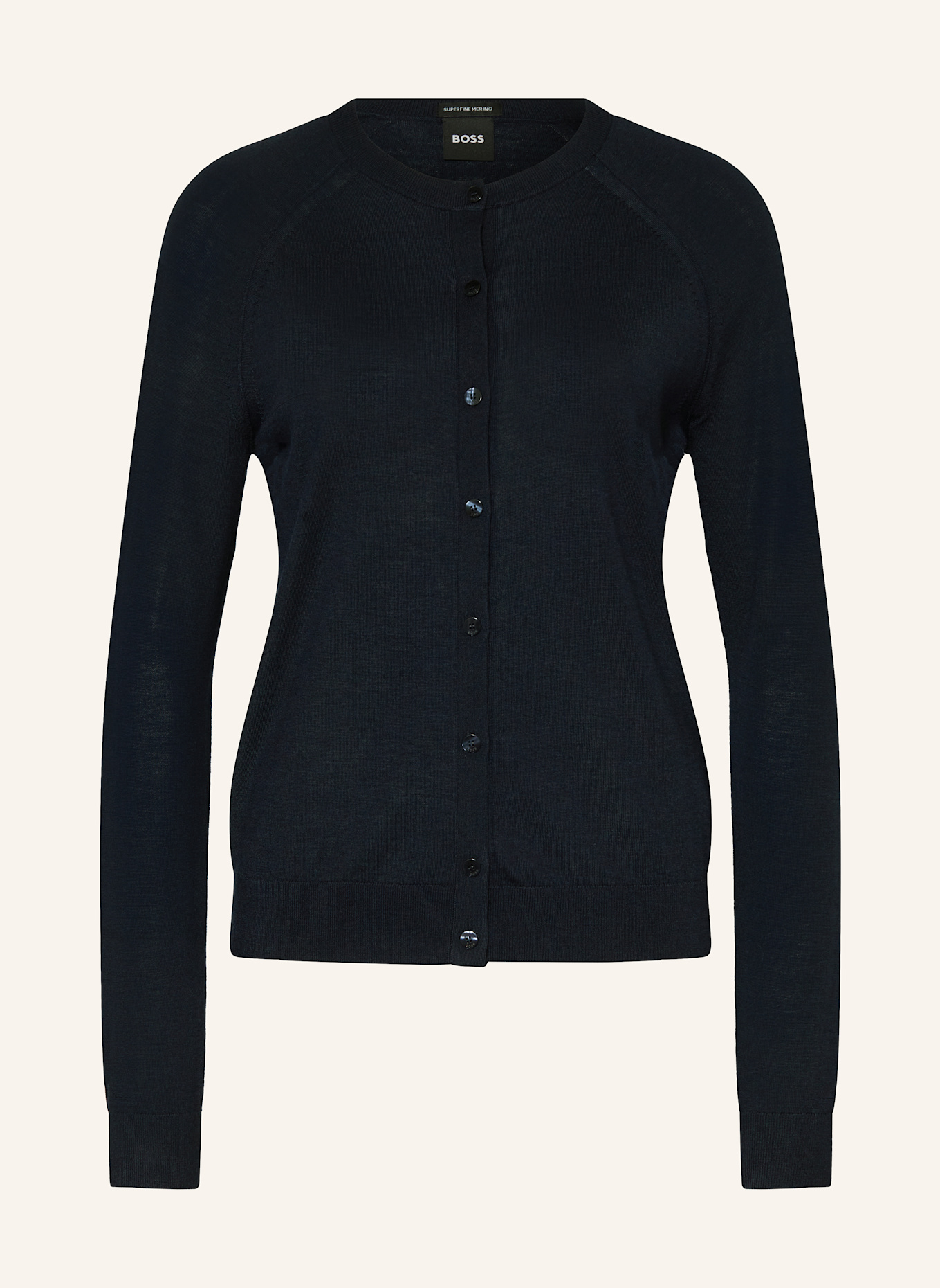 BOSS Strickjacke FONAMI: DUNKELBLAU