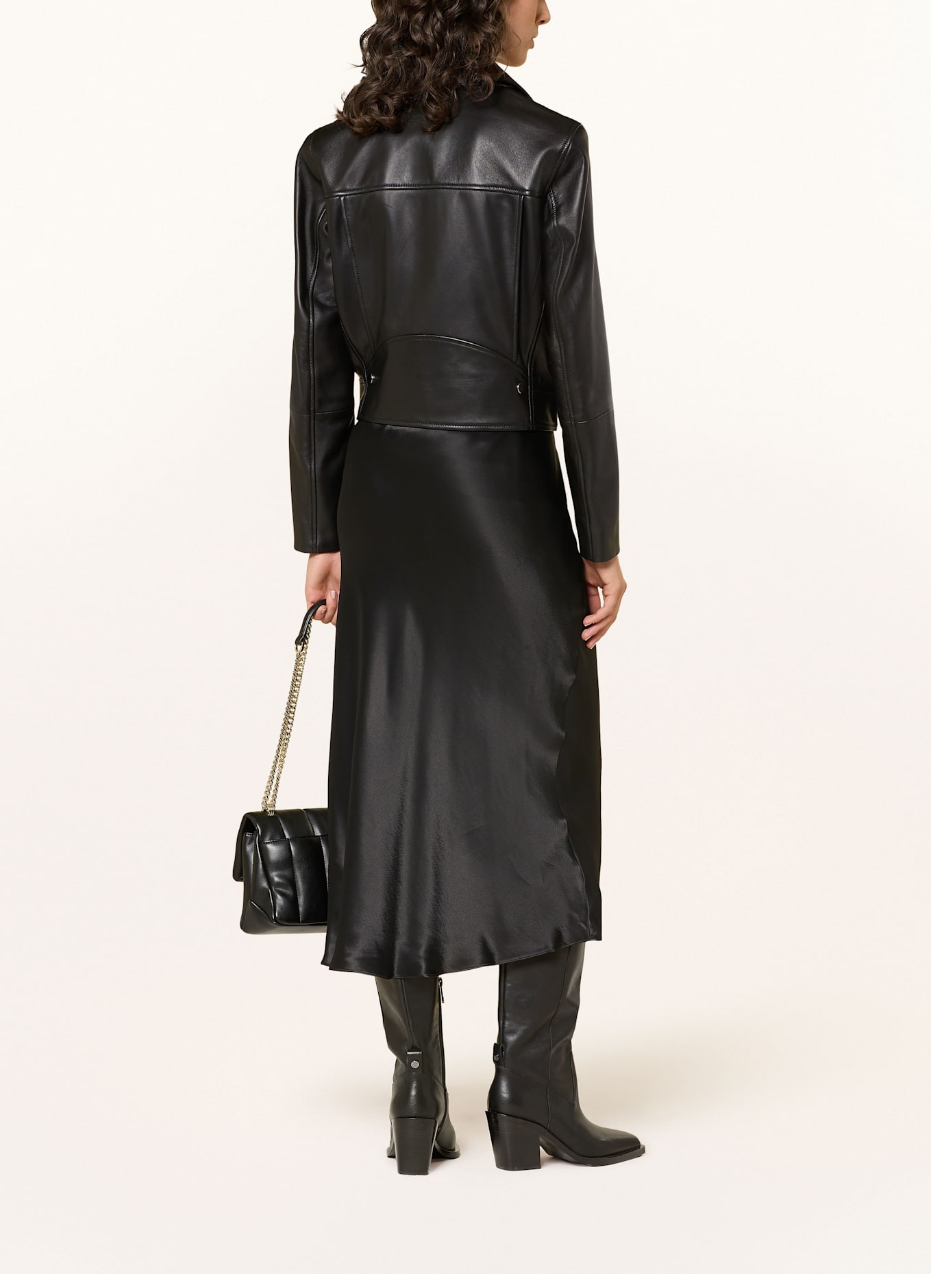 BOSS Satinrock VESATIE: SCHWARZ